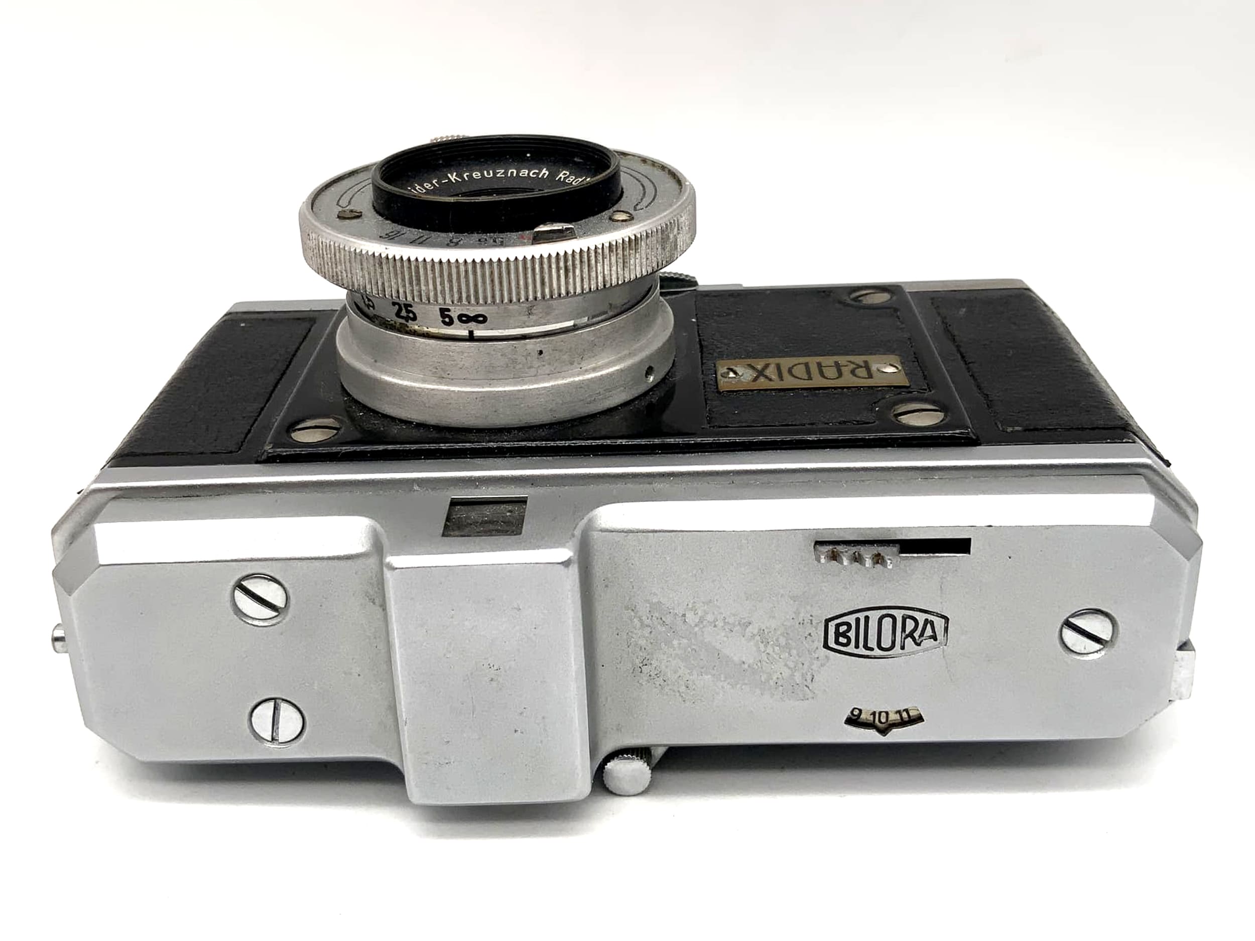 Caméra à viseur Bilora Radix avec caméra analogique Schneider Kreuznach Radionar 1:3,5/38