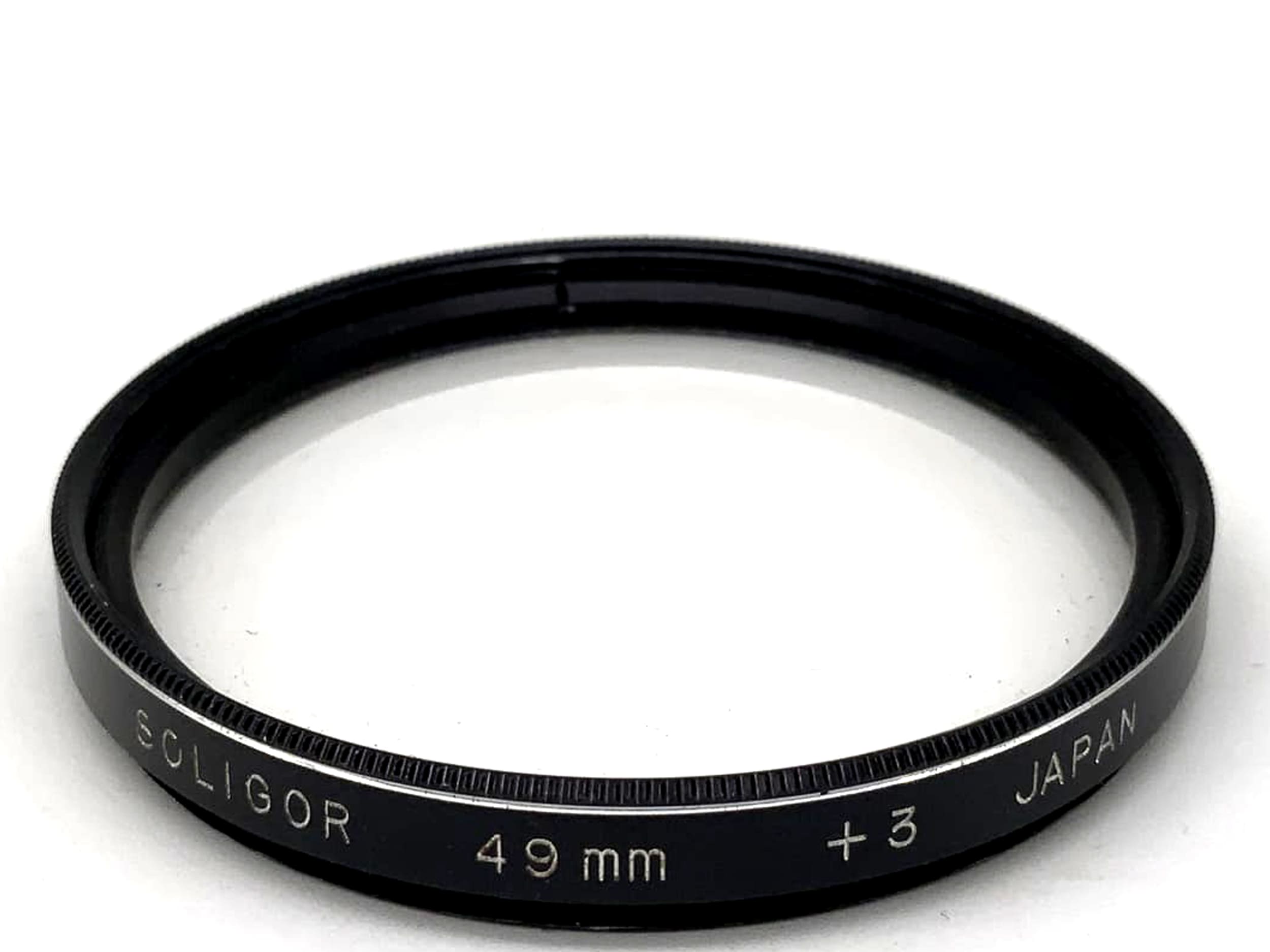 Objectif macro Soligor + 3 filtres, 49 mm circulaire, filetage M49