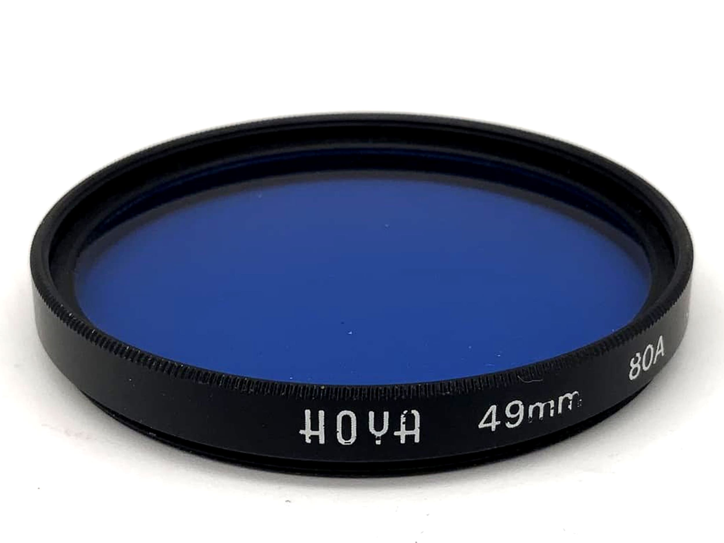 Filtre bleu Hoya 80A, circulaire 49 mm, filetage M49