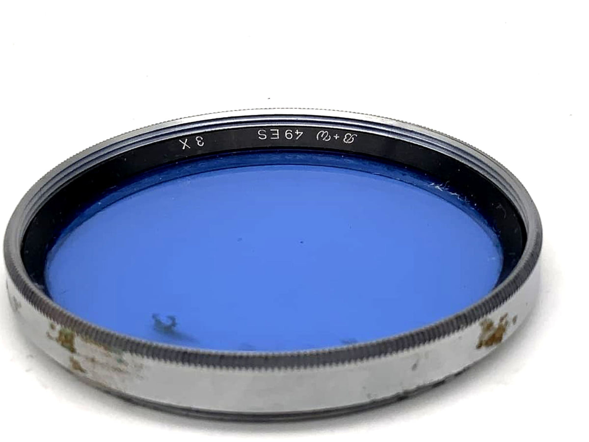 Filtre couleur B+W 3x Filtre bleu Filtre circulaire 49 mm Filetage M49