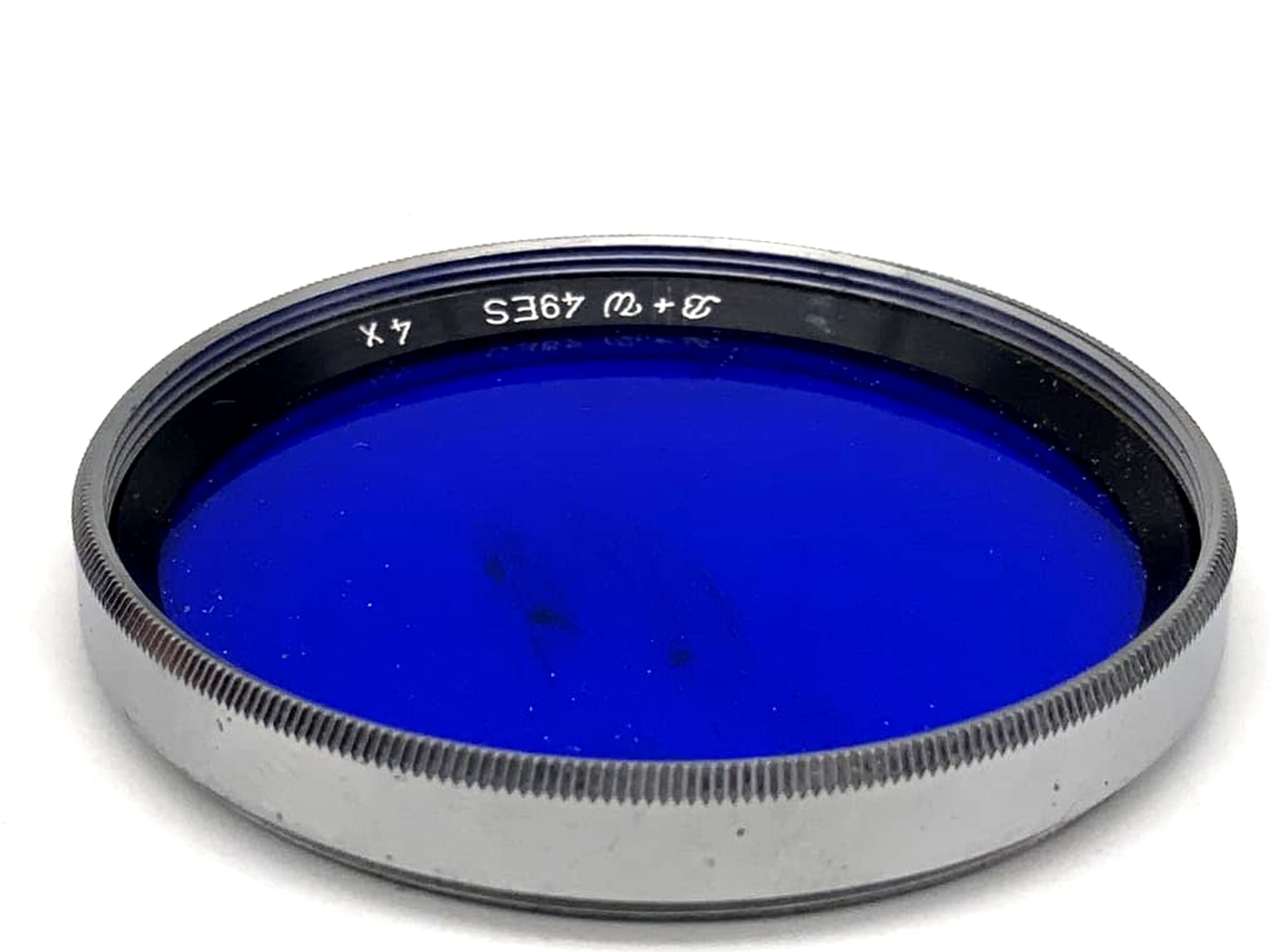 Filtre couleur B+W 4x Filtre bleu Filtre circulaire 49 mm Filetage M49