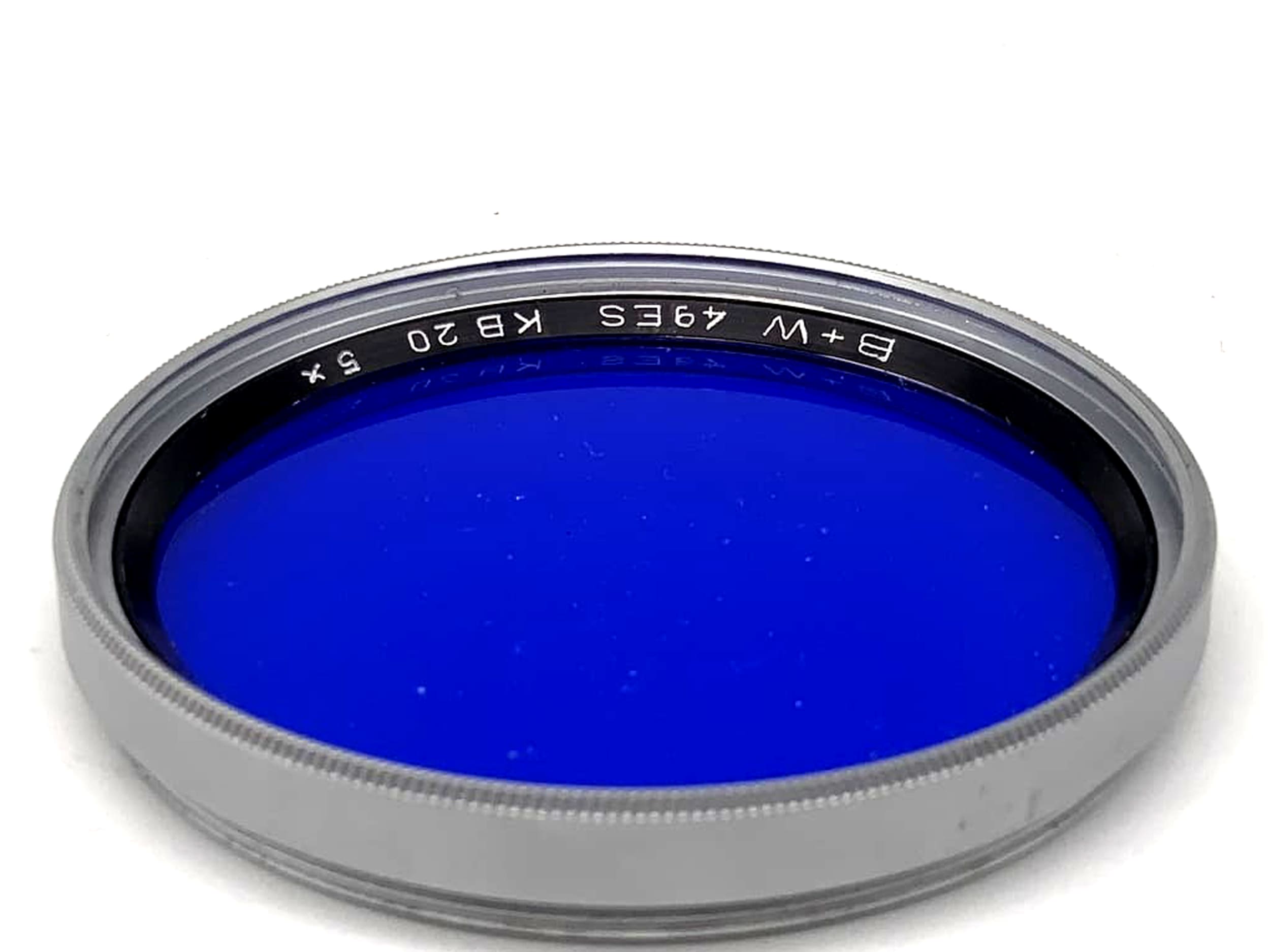 Filtre de couleur bleu B+W KB 20 5x, circulaire 49 mm, filetage M49