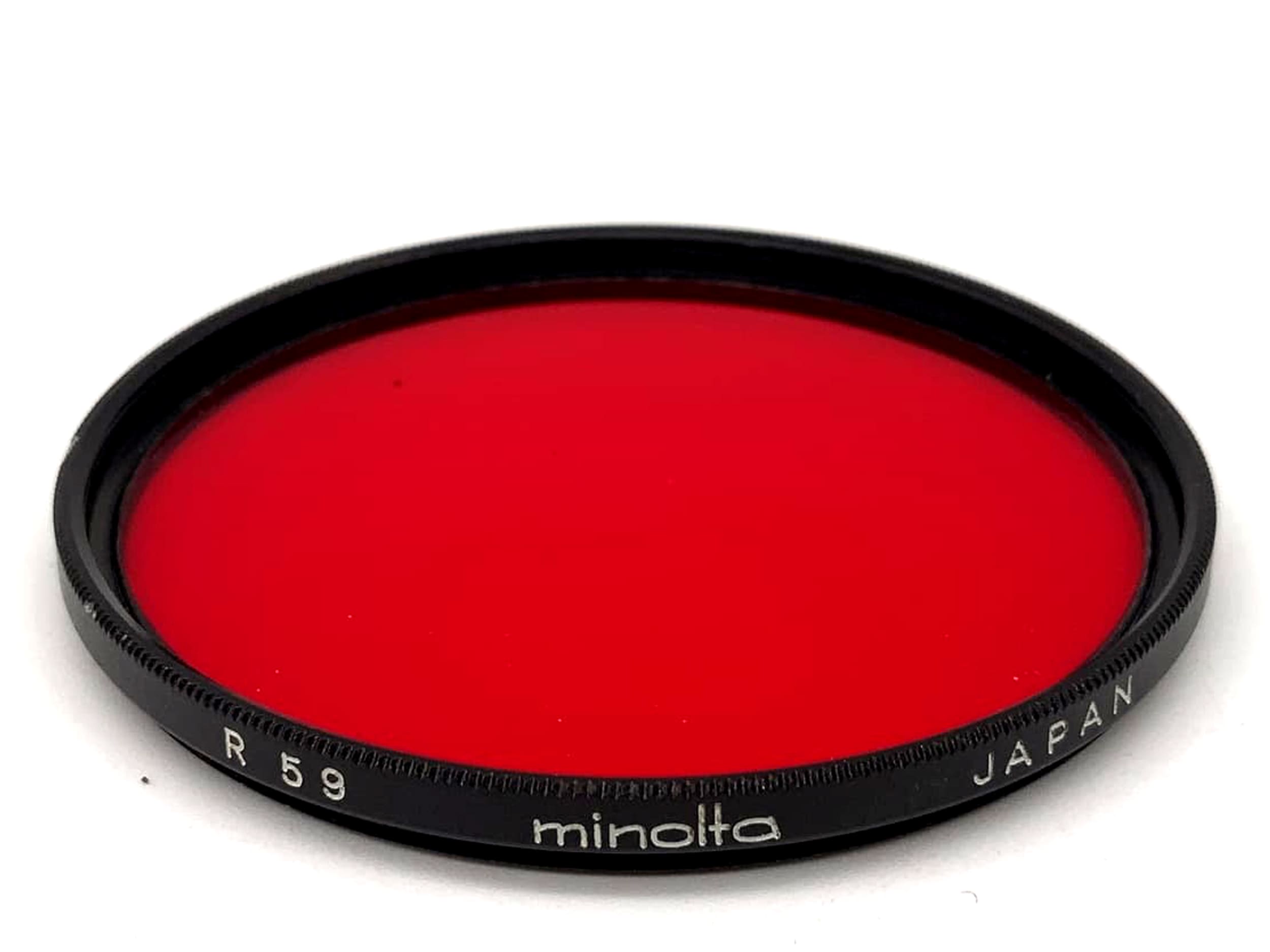 Filtre de couleur rouge Minolta R 59 F52NA 52 mm, filetage circulaire M52