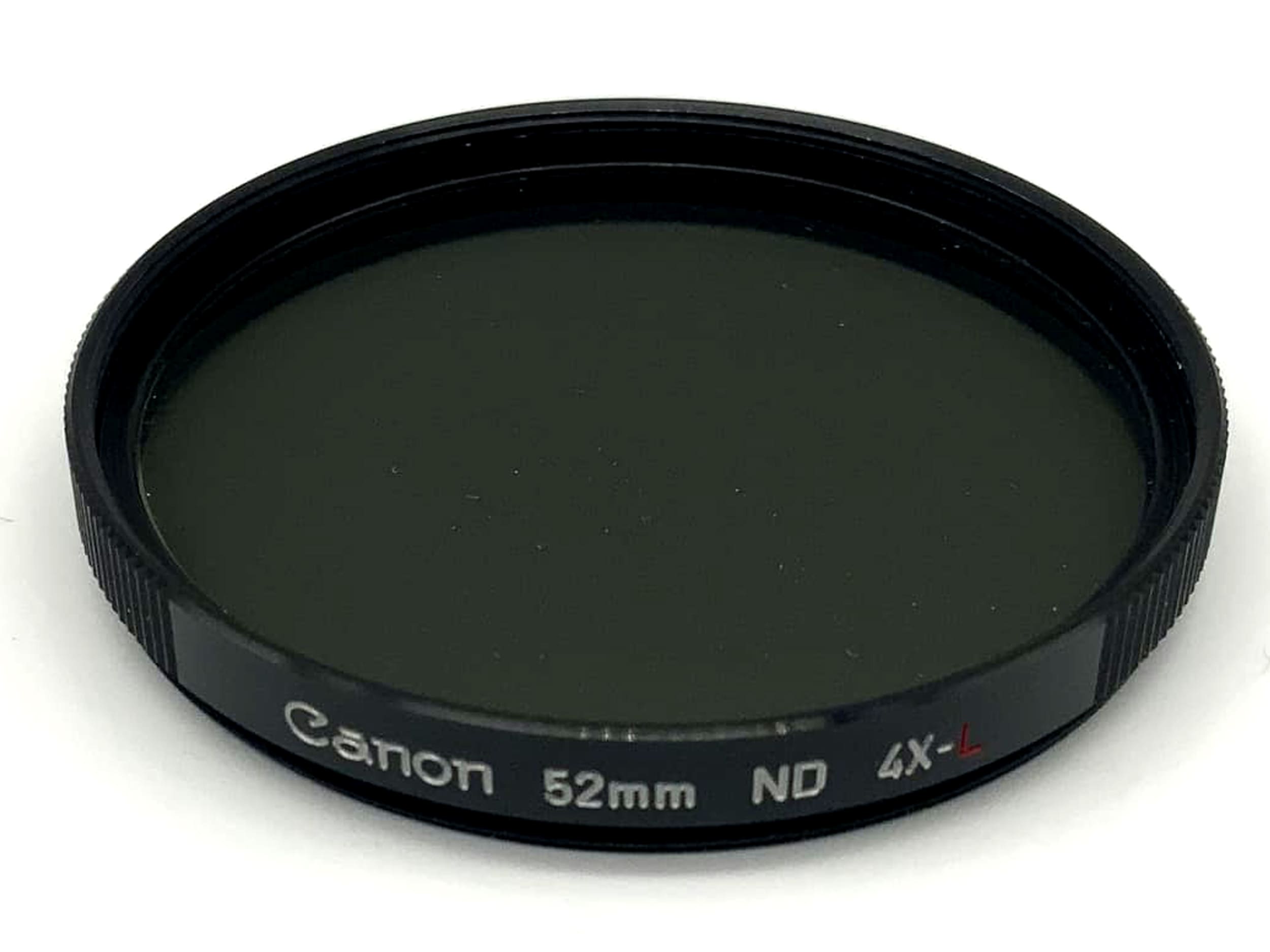 Canon ND 4X-L neutral density filter, 52mm circular, M52 filter thread