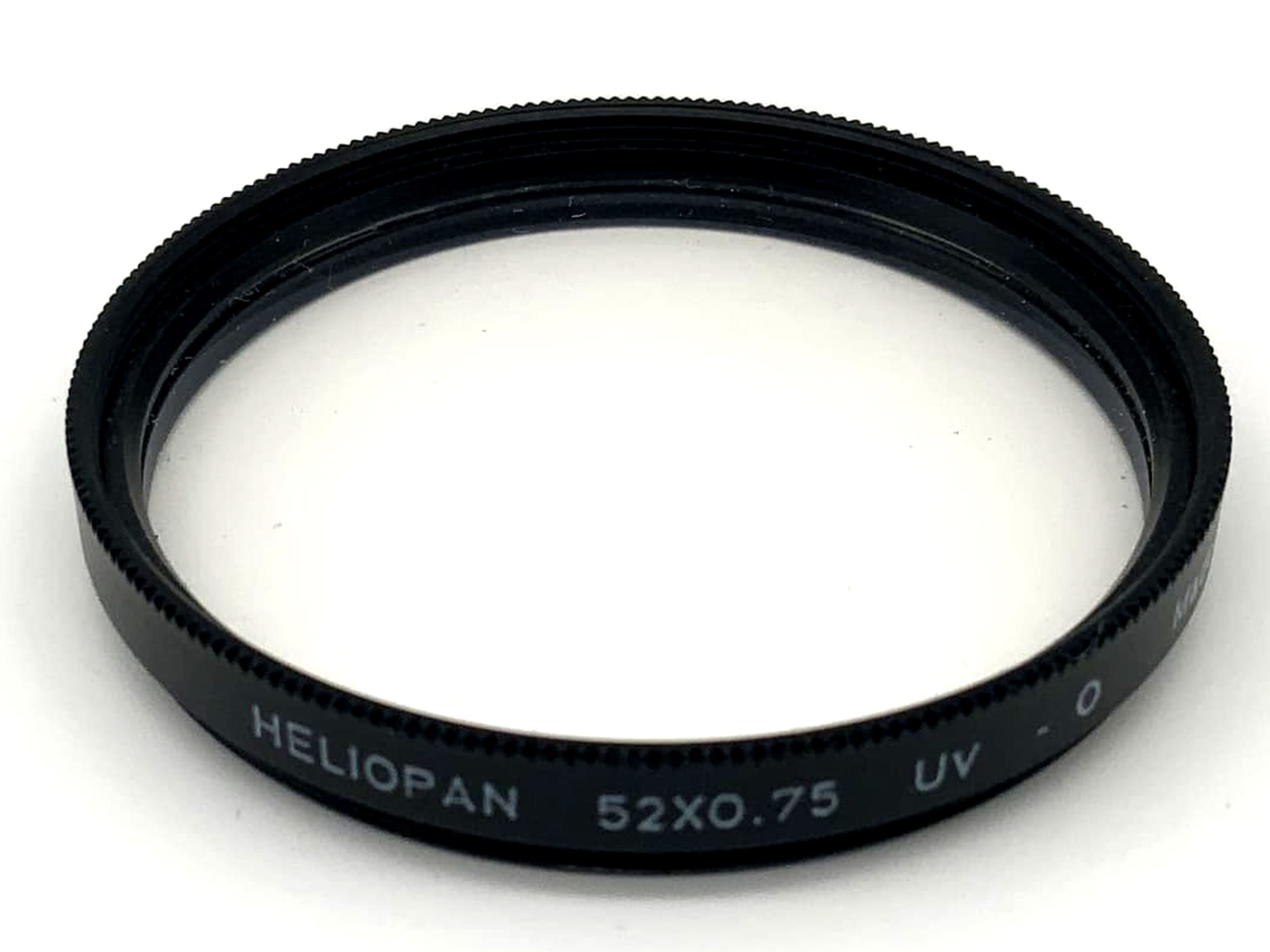 Filtre UV Heliopan 52x0,75, filtre UV-0, filetage circulaire 52 mm M52