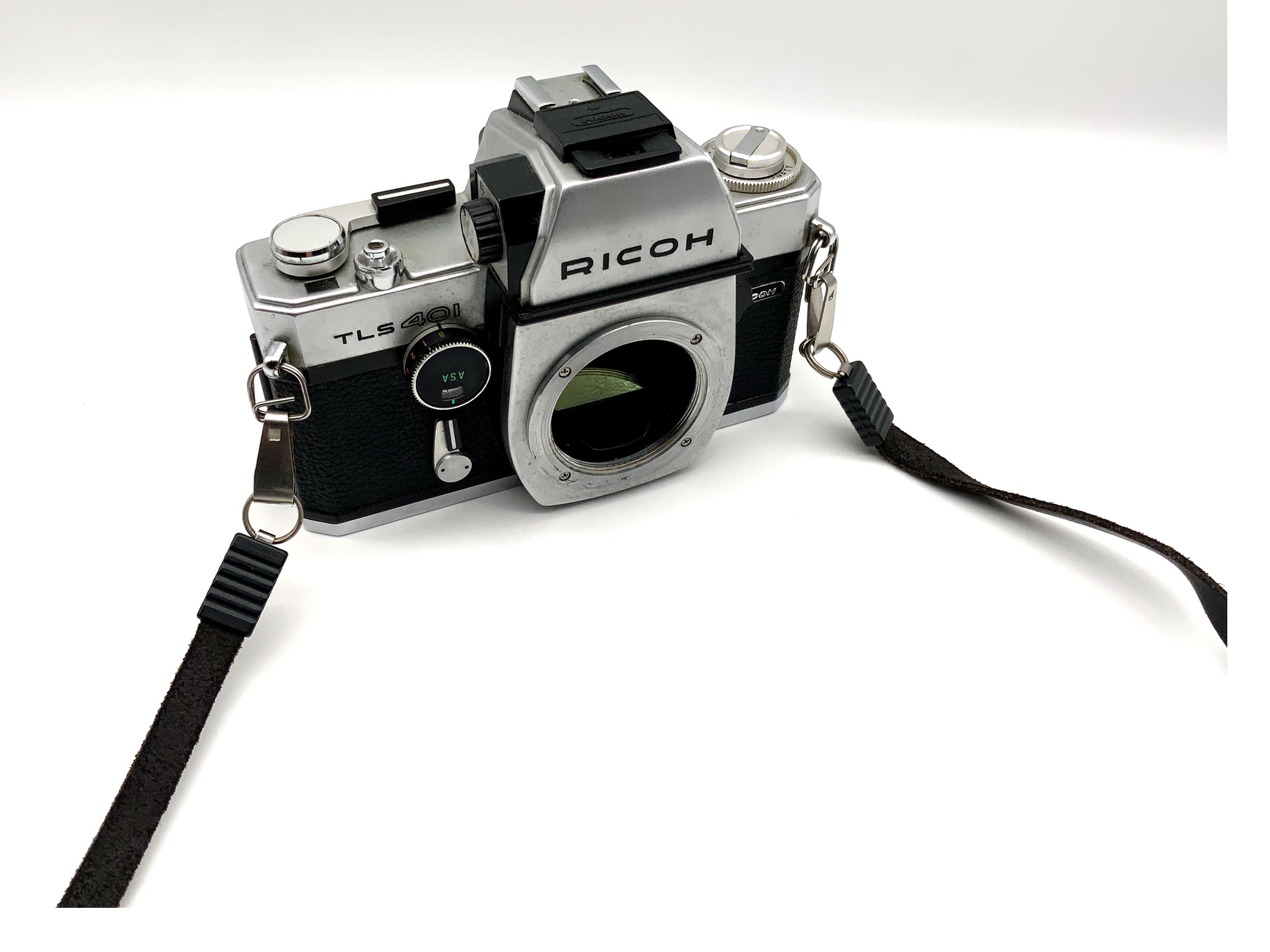 Ricoh TLS 401 ! Cellule défectueuse ! Appareil photo reflex mono-objectif argentique 35 mm