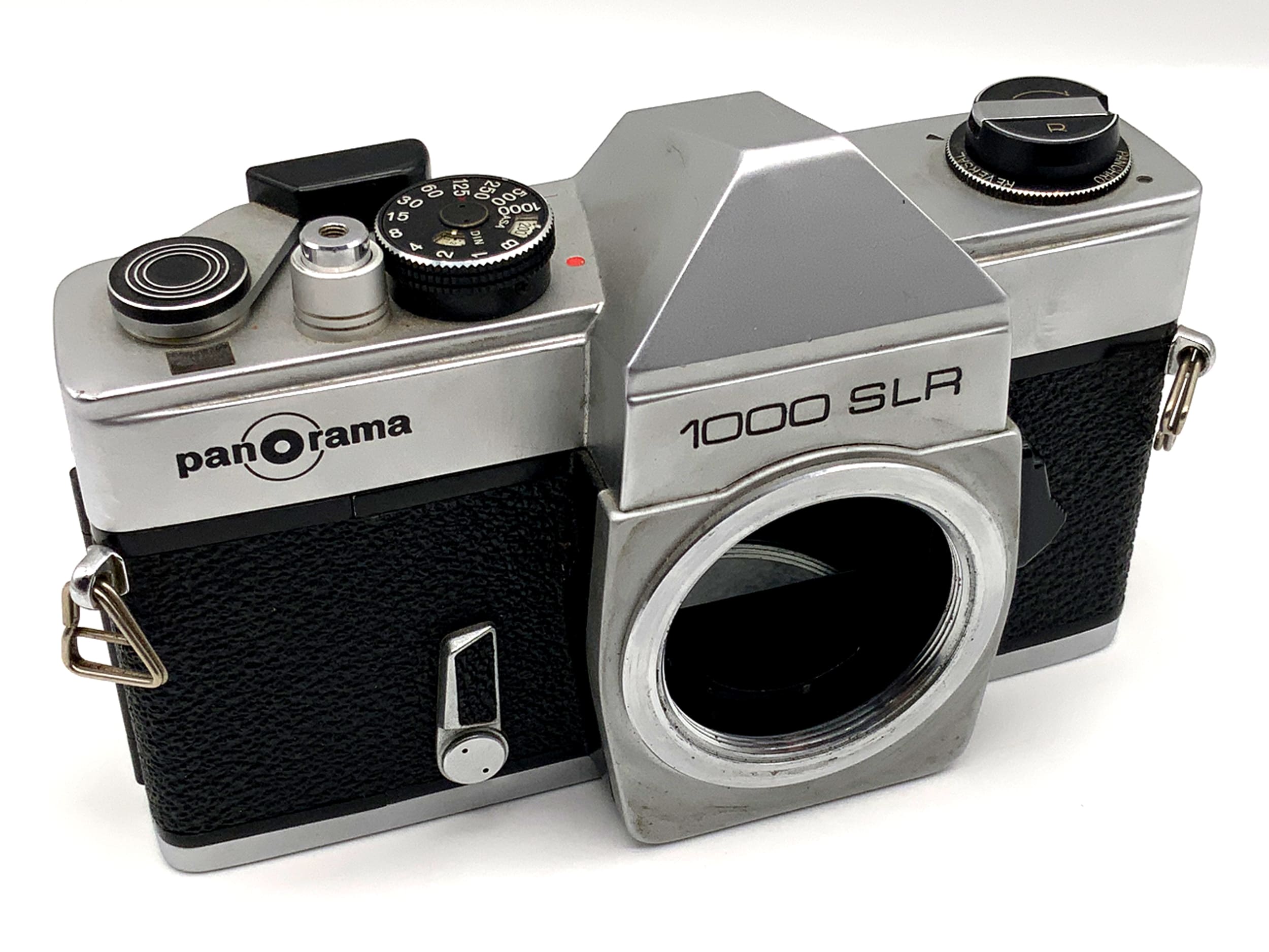 Panorama 1000 SLR ! Cellule défectueuse ! Boîtier d’appareil photo reflex argentique, objectif 35 mm.