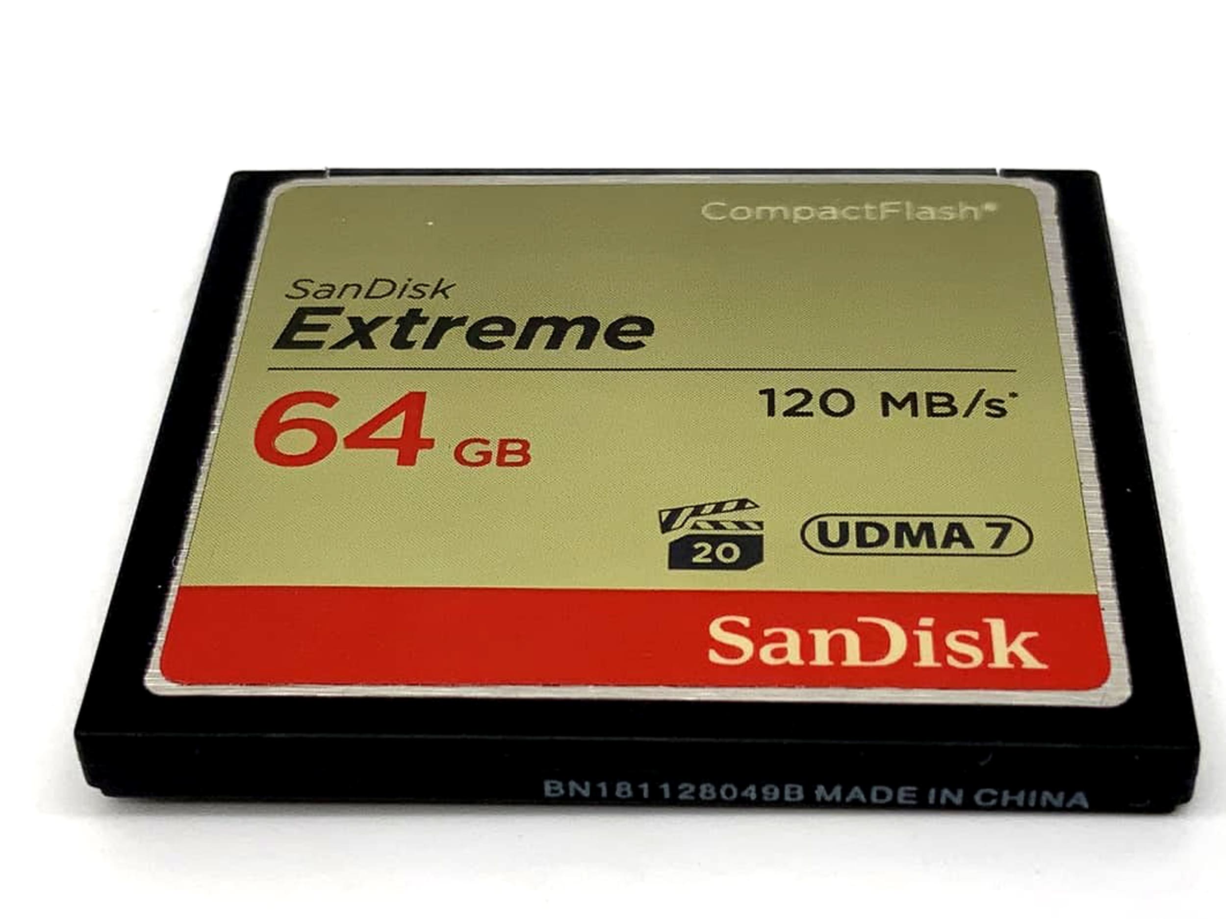 Cartes Compact Flash : sélection de cartes mémoire de 16 Mo à 64 Go