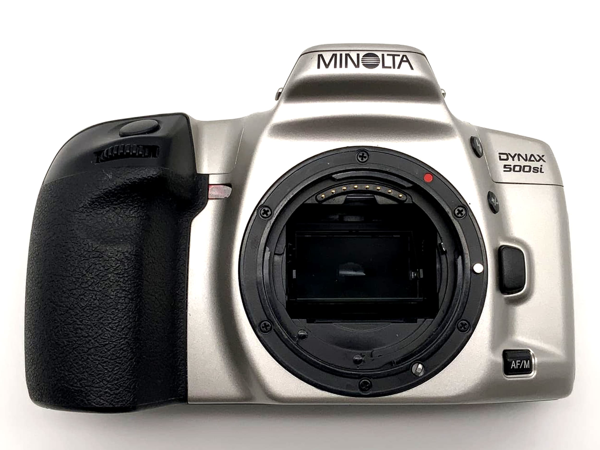 Minolta Dynax 500 si SLR camera 35mm AF Autofocus Analog camera silver