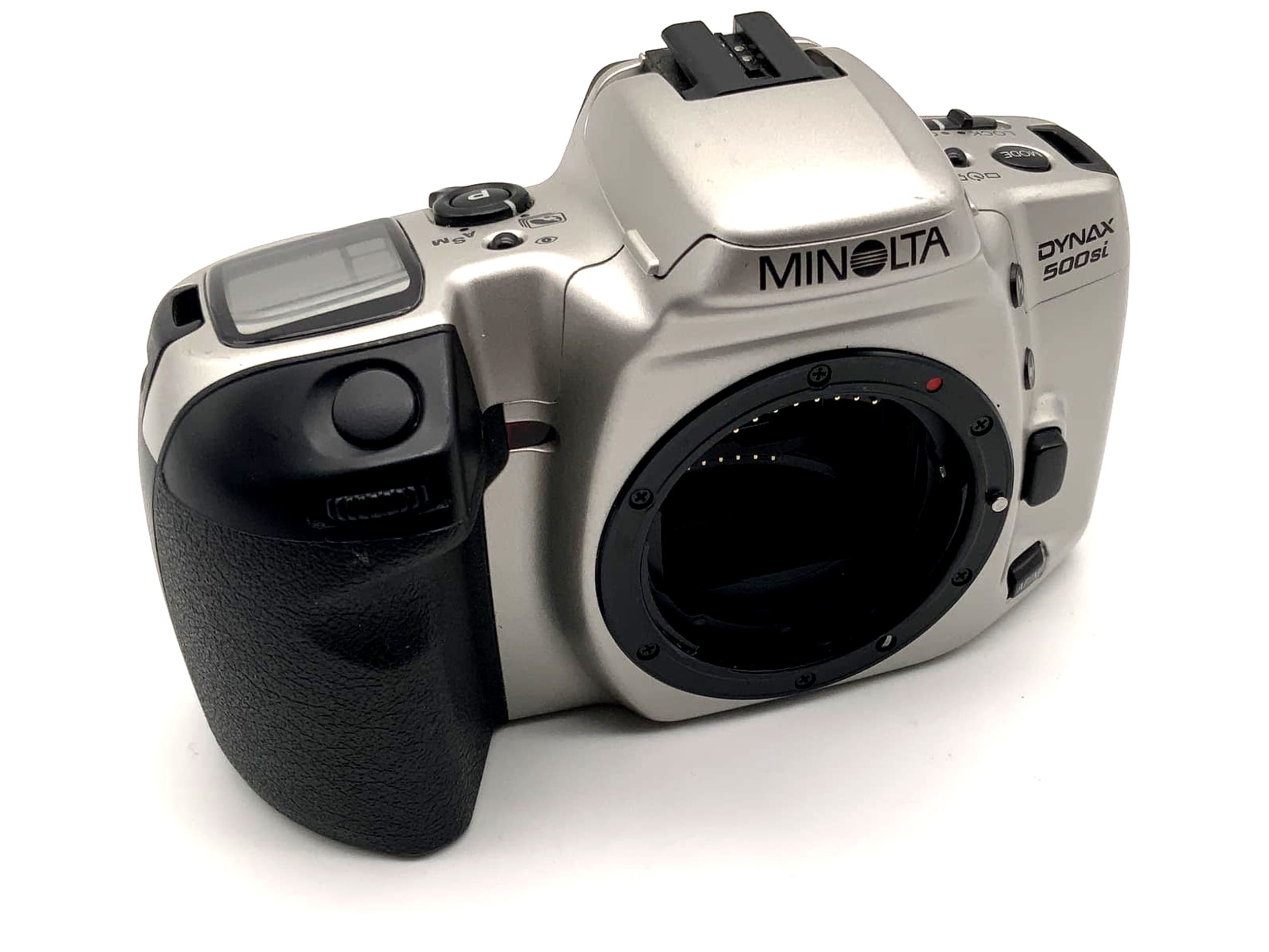 Minolta Dynax 500 si SLR camera 35mm AF Autofocus Analog camera silver