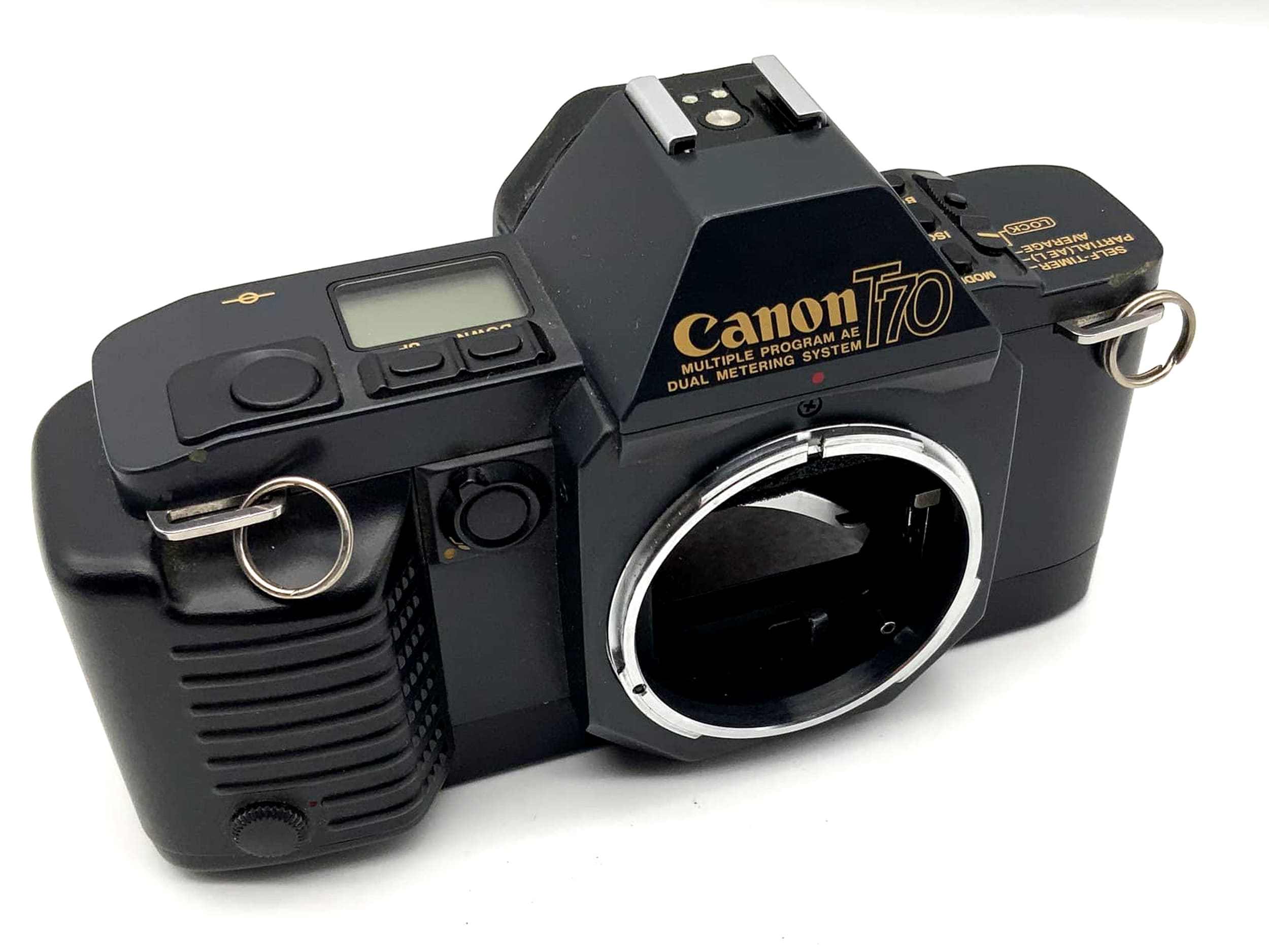 Boîtier Canon T70, appareil photo reflex argentique 35 mm (Canon FD)