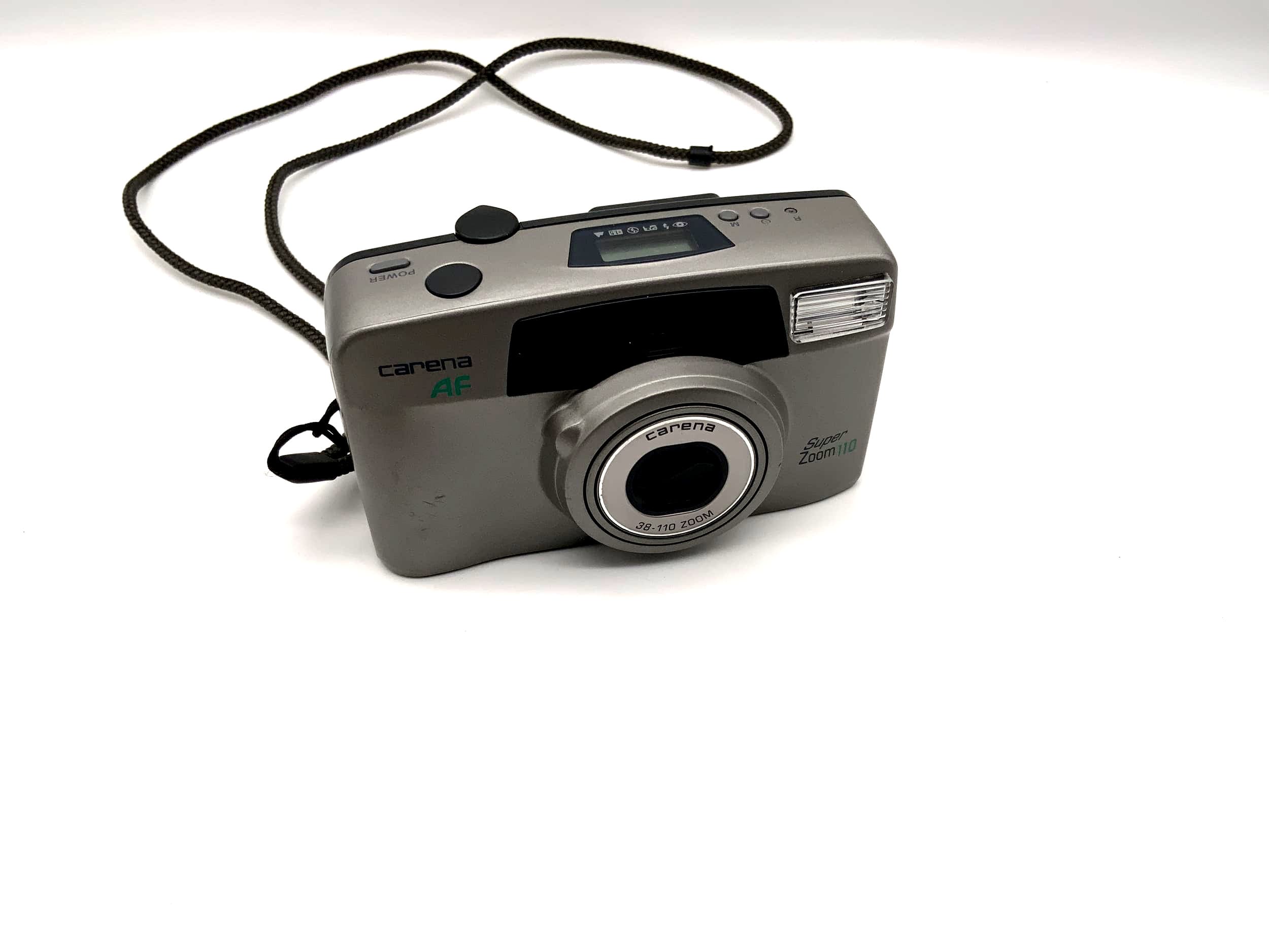 Appareil photo analogique Carena AF Super Zoom 110, objectif zoom 38-110 mm, autofocus
