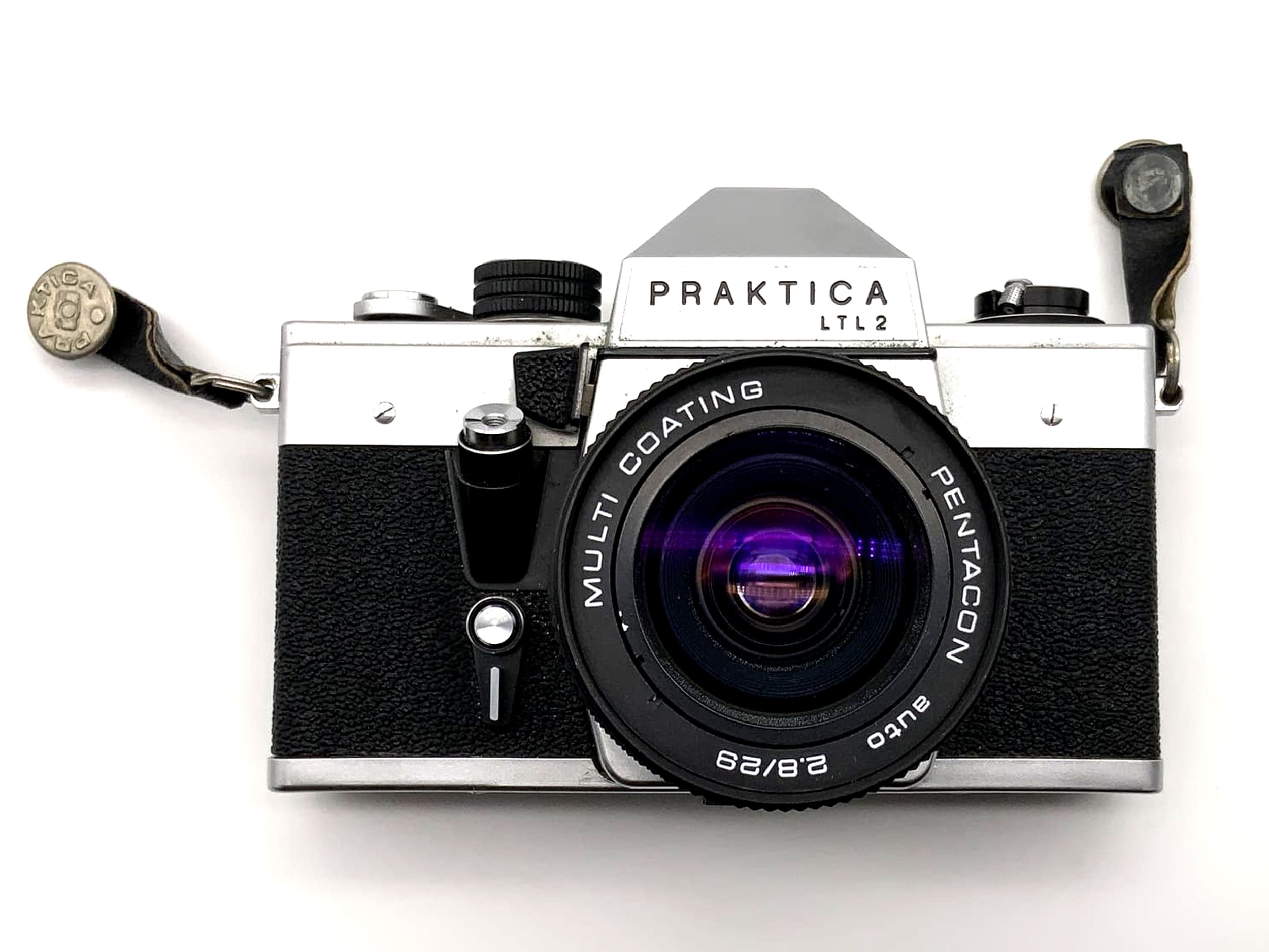 Appareil photo reflex argentique Pentacon Praktica LTL2 avec objectif 2,8-29 mm, format 35 mm