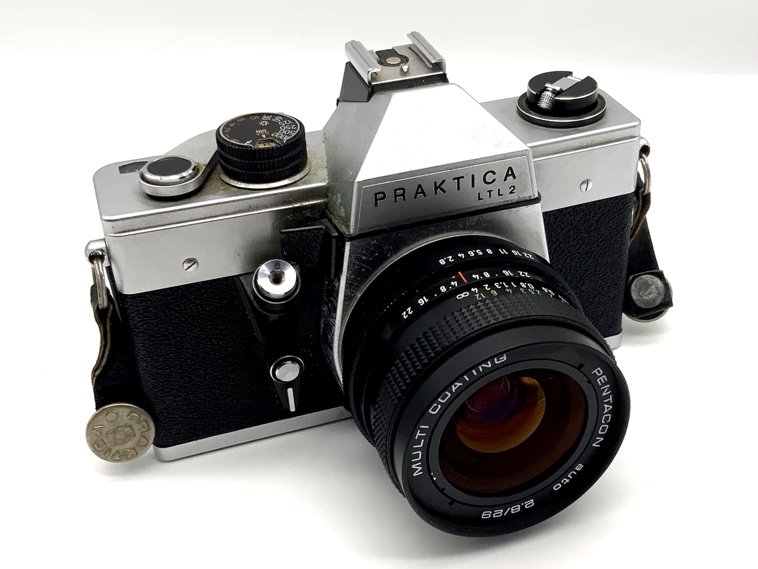 Pentacon Praktica LTL2 with 2.8 29mm lens, 35mm analog SLR camera