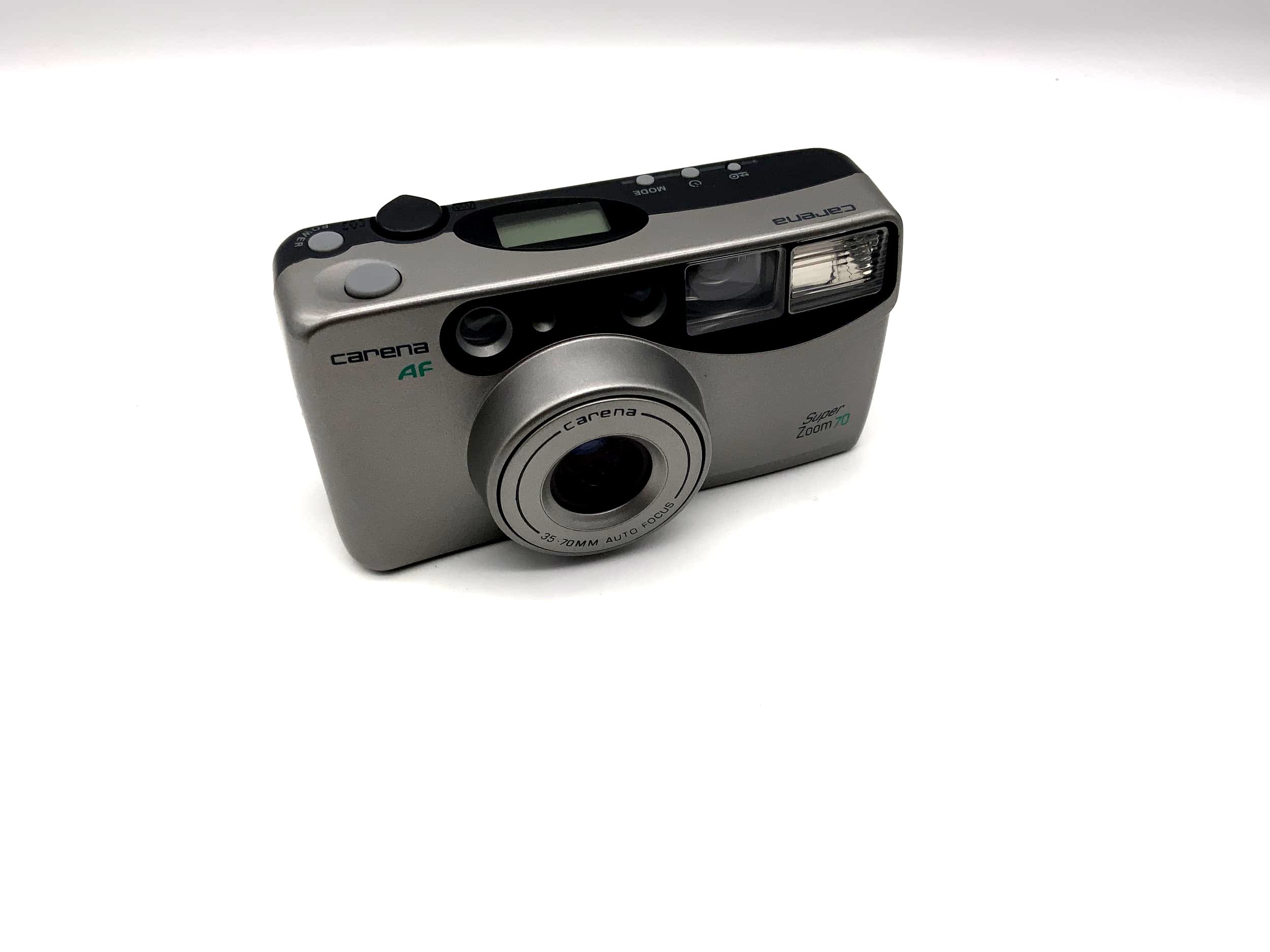 Carena AF Super Zoom 70 Analog Camera Zoom 35-70 mm Lens Autofocus silver