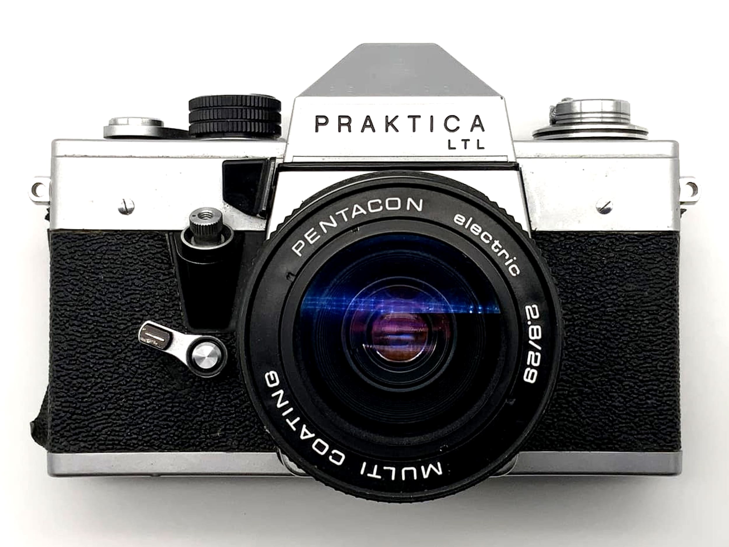 Appareil photo reflex argentique Pentacon Praktica LTL avec objectif 2,8-29 mm, format 35 mm