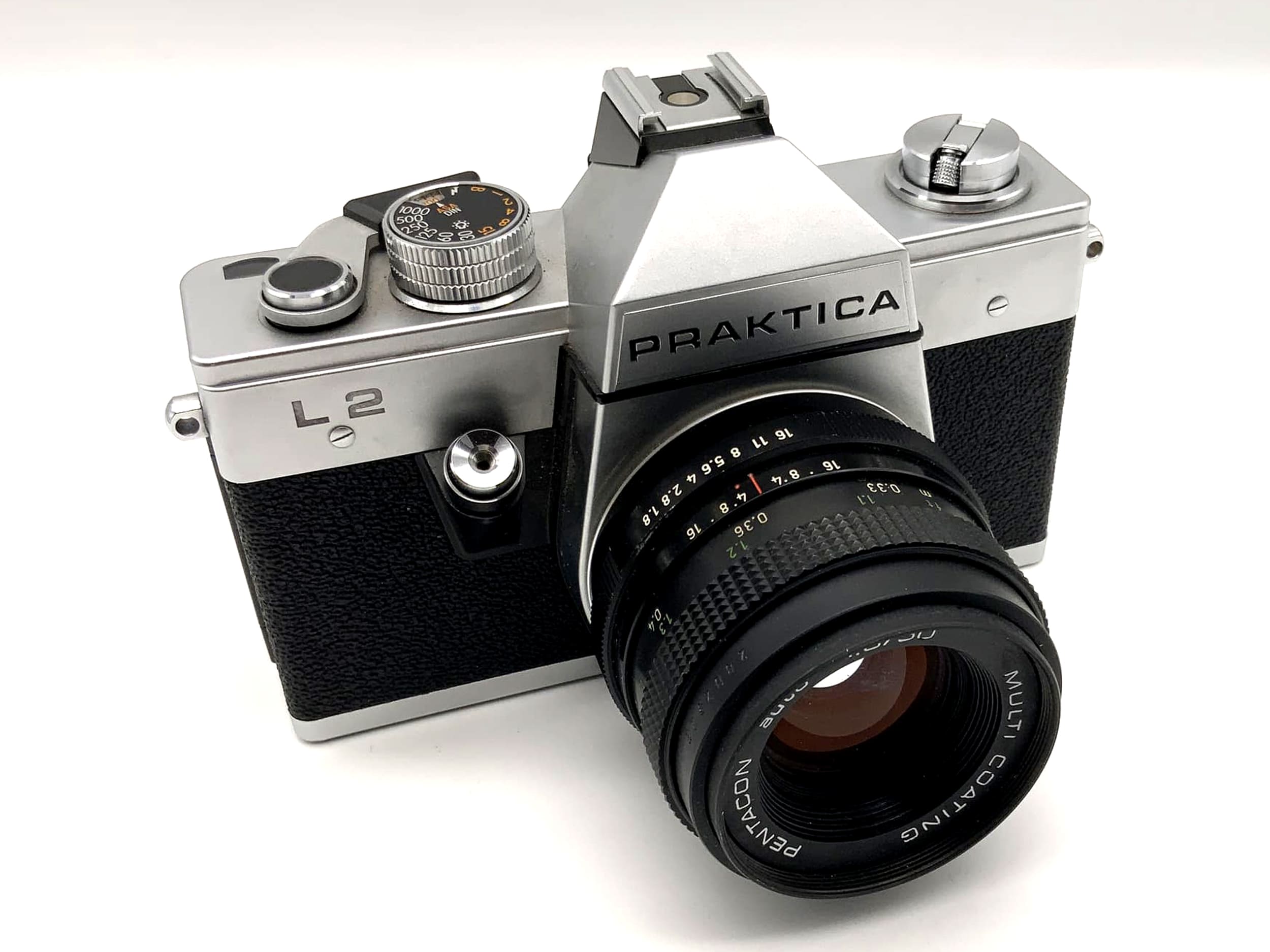 Pentacon Praktica L2 with 1.8 50mm lens, 35mm analog SLR camera