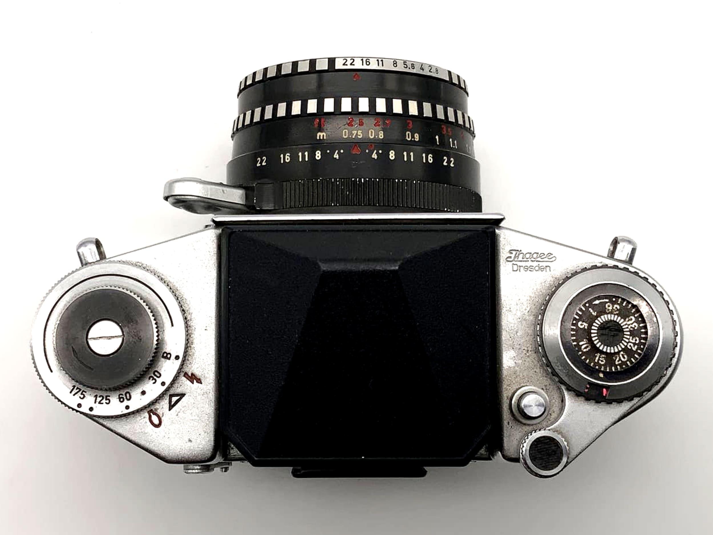 Exakta EXA 1a avec appareil photo reflex Meyer Optik Görlitz 2.8 50 mm analogique 35 mm