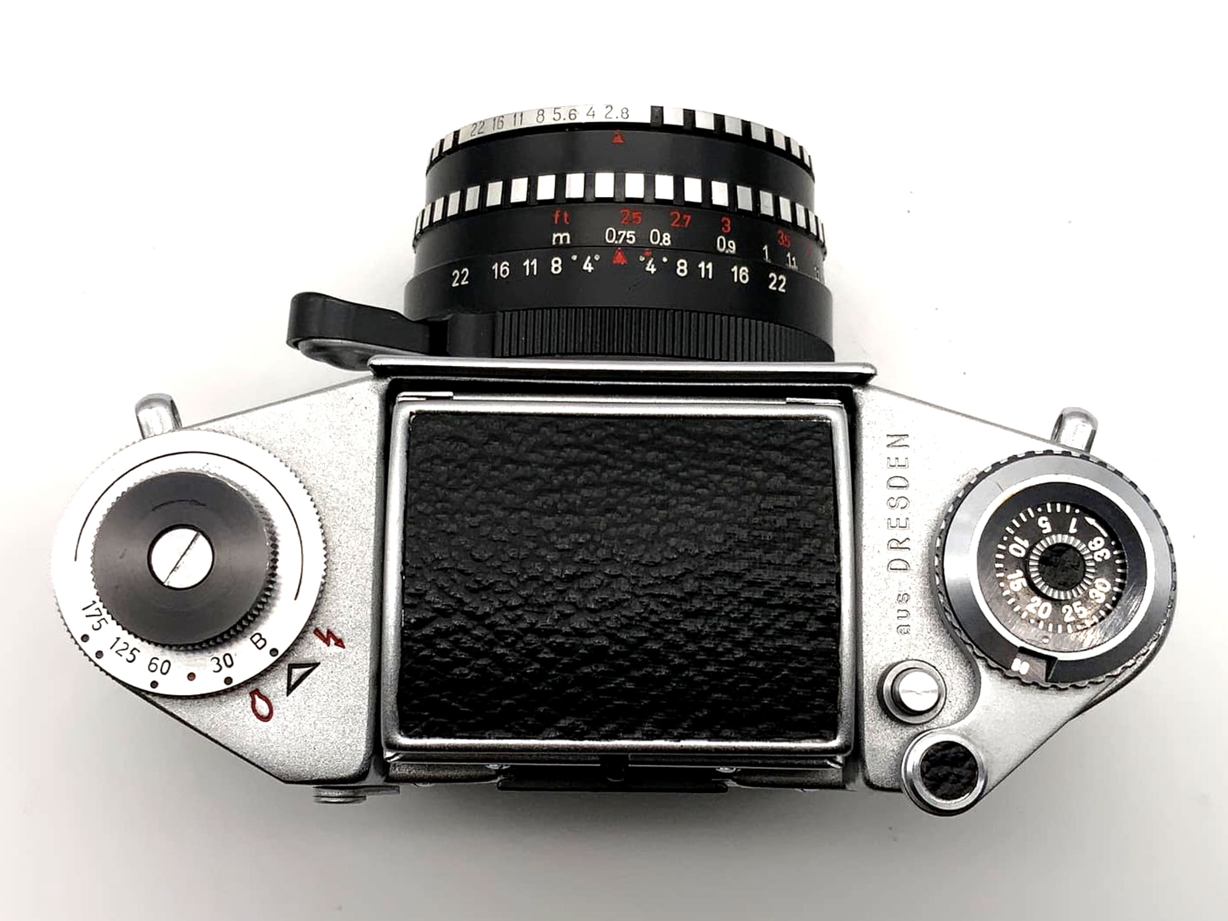Exakta EXA 1a avec objectif Görlitz 2.8 50 mm, appareil photo reflex analogique 35 mm