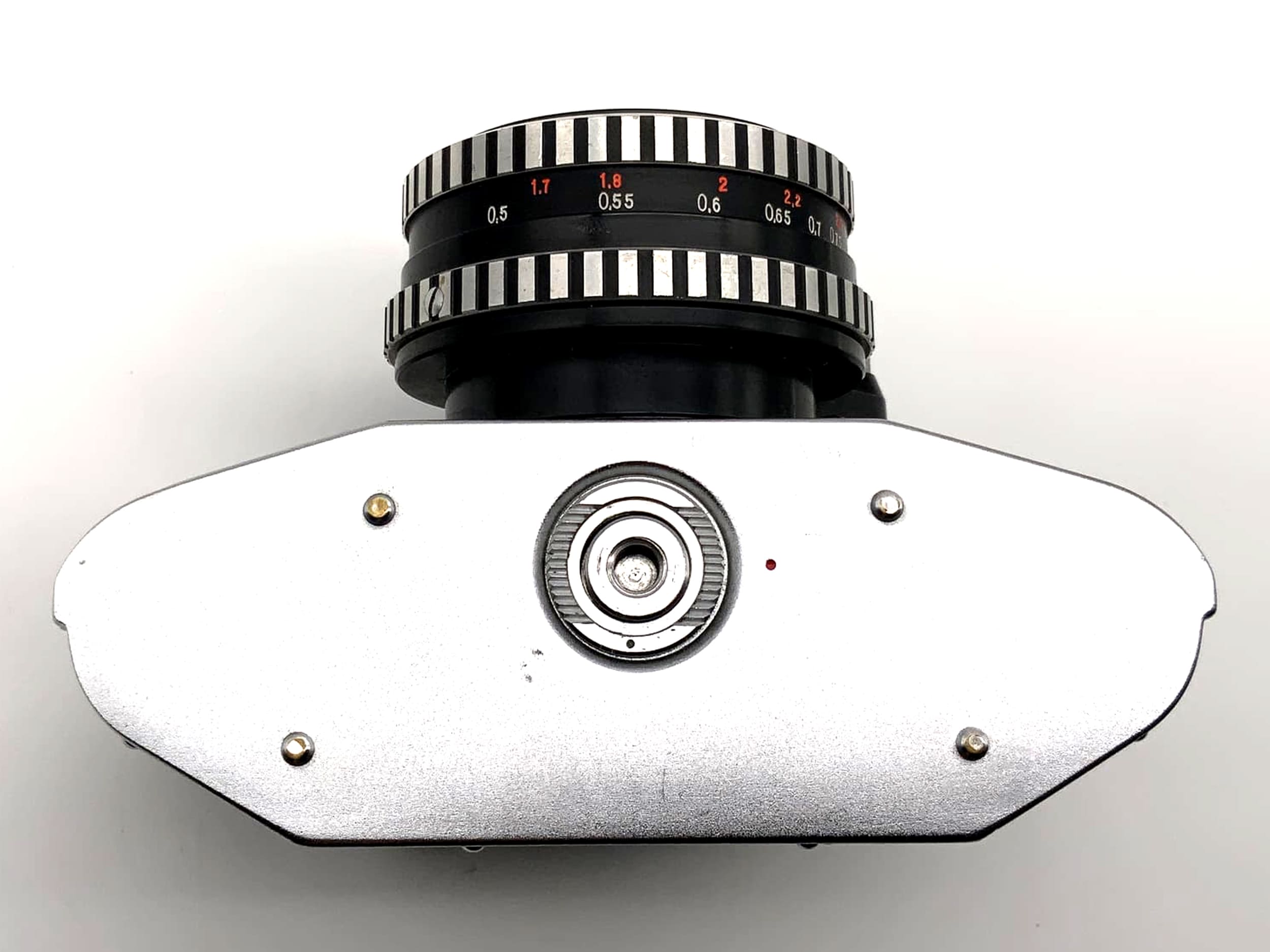 Exakta EXA 1a avec objectif Tessar 2.8 50 mm, appareil photo reflex argentique 35 mm