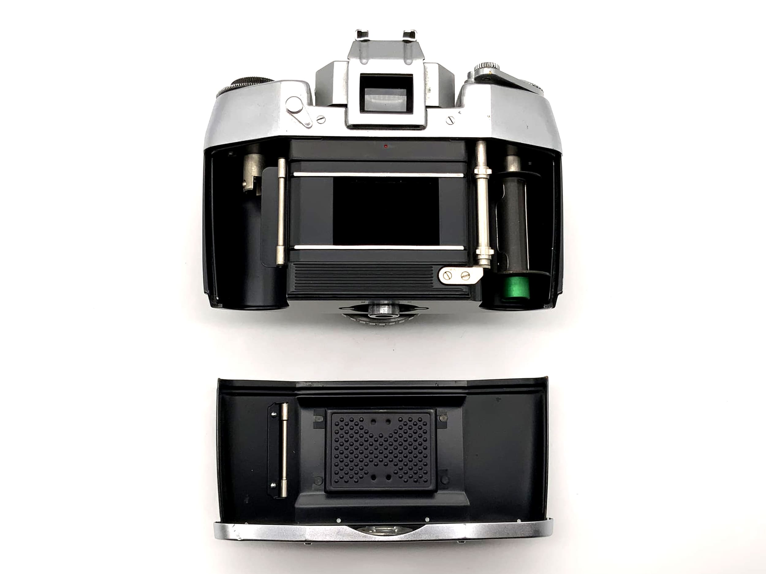Exakta EXA 1a avec objectif Tessar 2.8 50 mm, appareil photo reflex argentique 35 mm