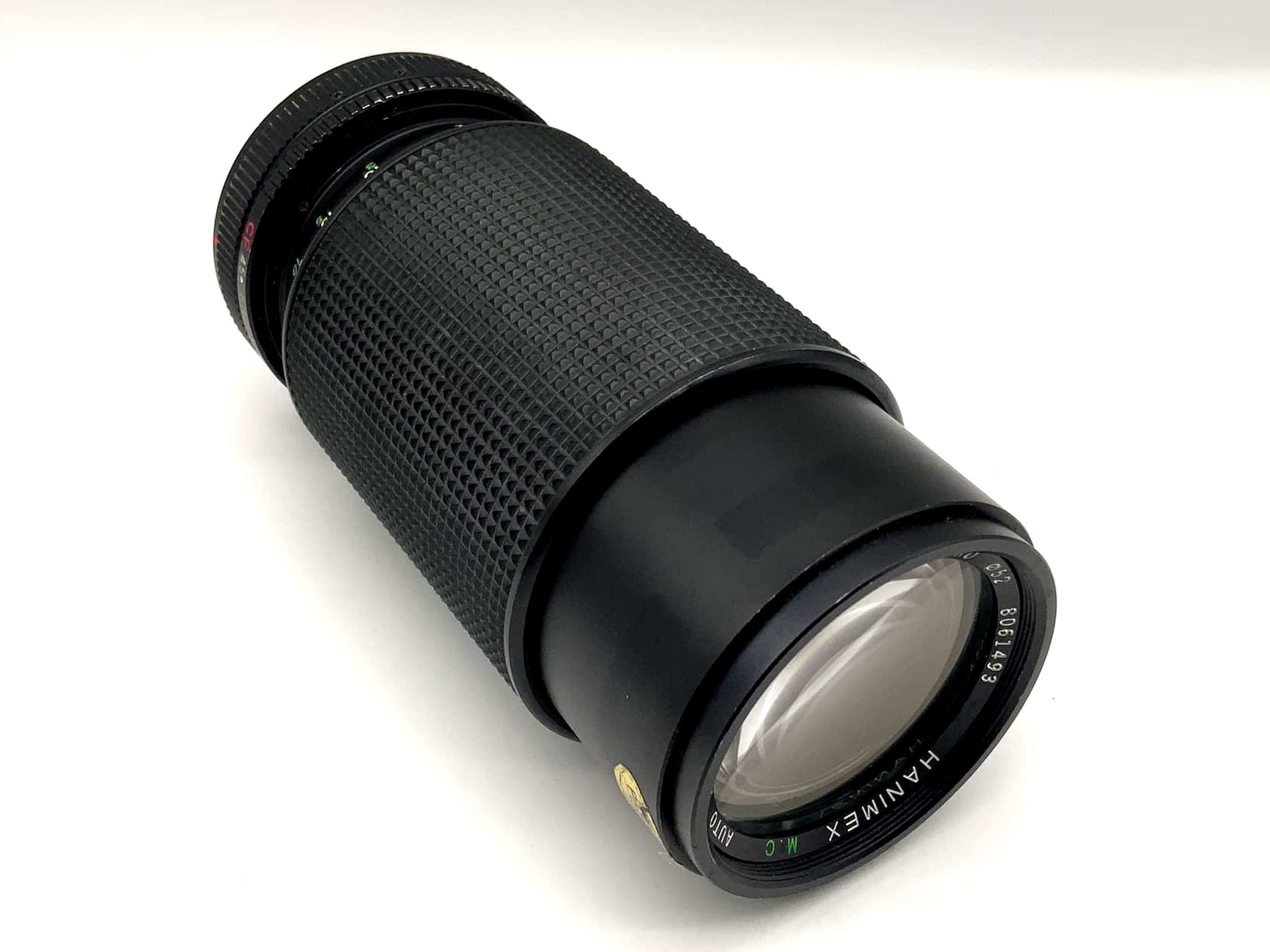 Objectif Hanimex MC Auto Zoom 1:4.5 80-200 mm pour Canon FD analogique