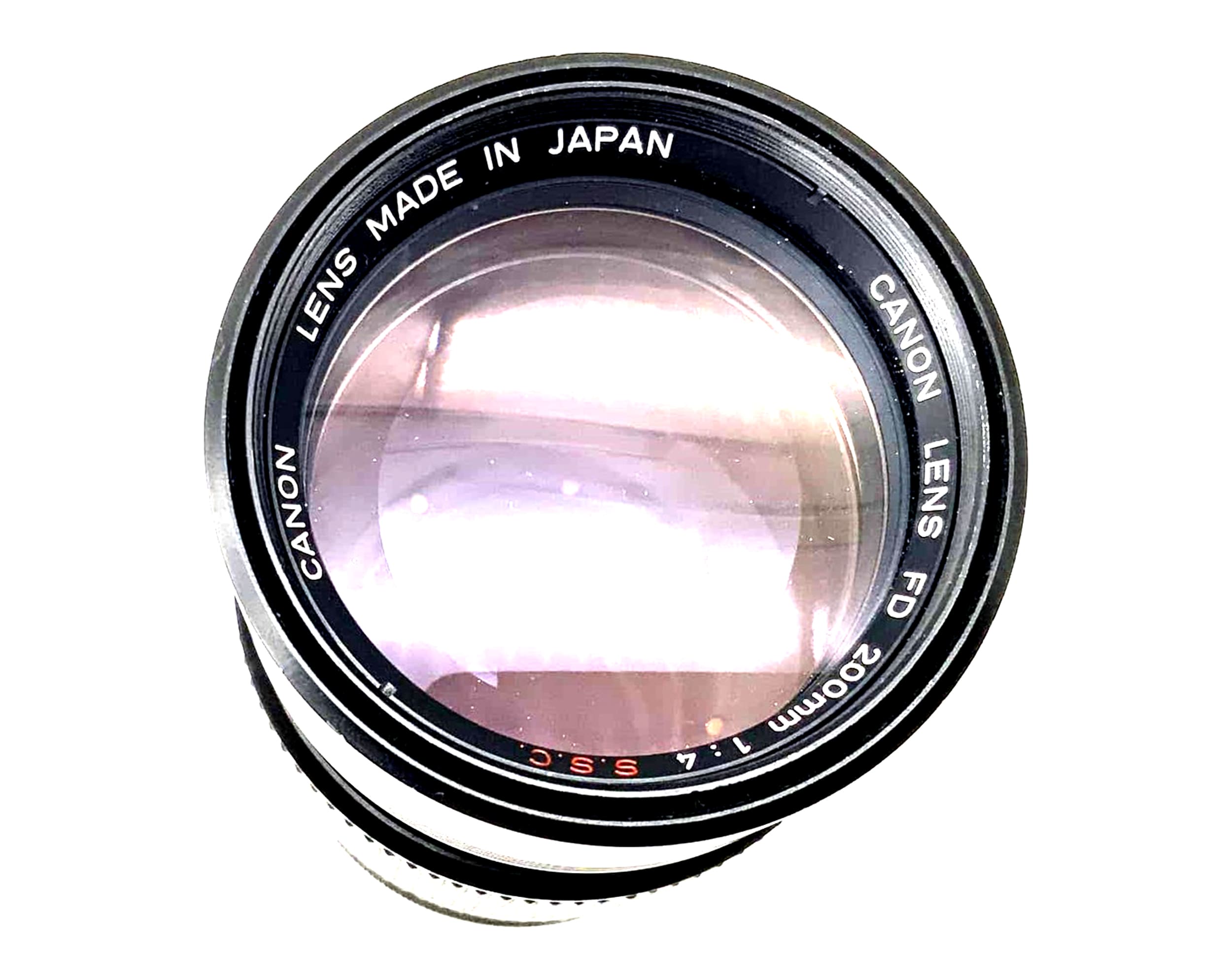 Objectif zoom Canon FD 200 mm 1:4 SSC, téléobjectif analogique