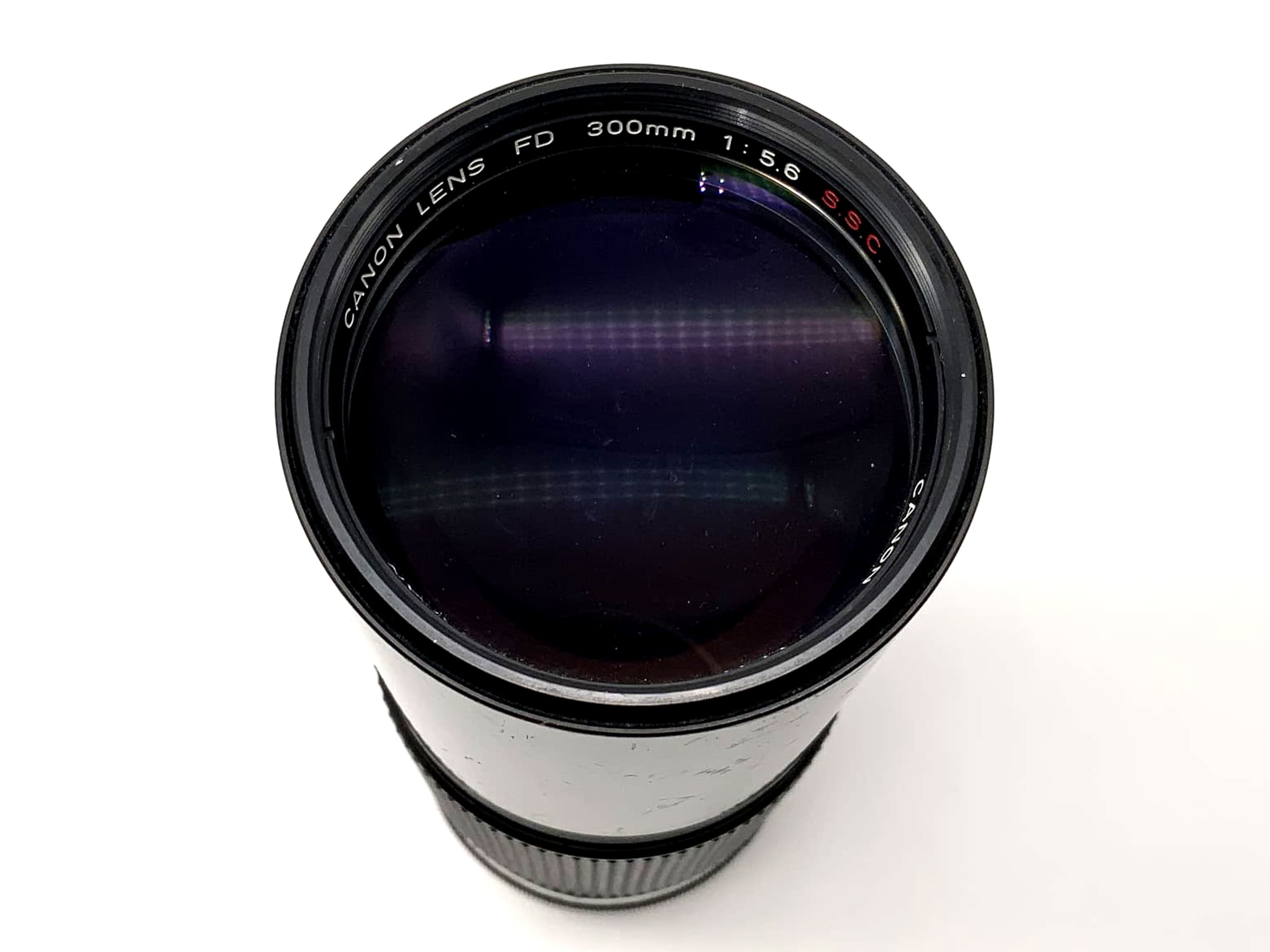 Objectif zoom Canon FD 300 mm 1:5.6 SSC, téléobjectif analogique
