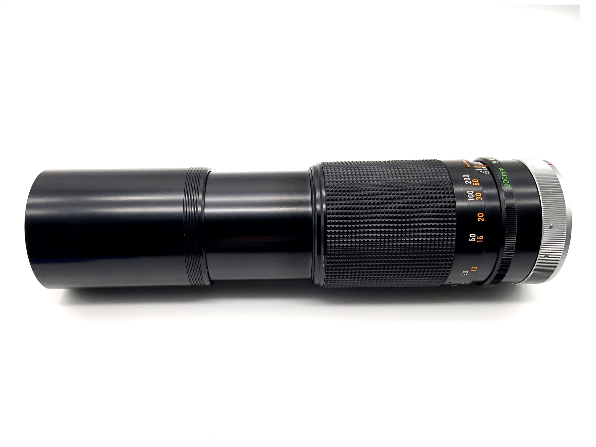 Objectif zoom Canon FD 300 mm 1:5.6 SSC, téléobjectif analogique