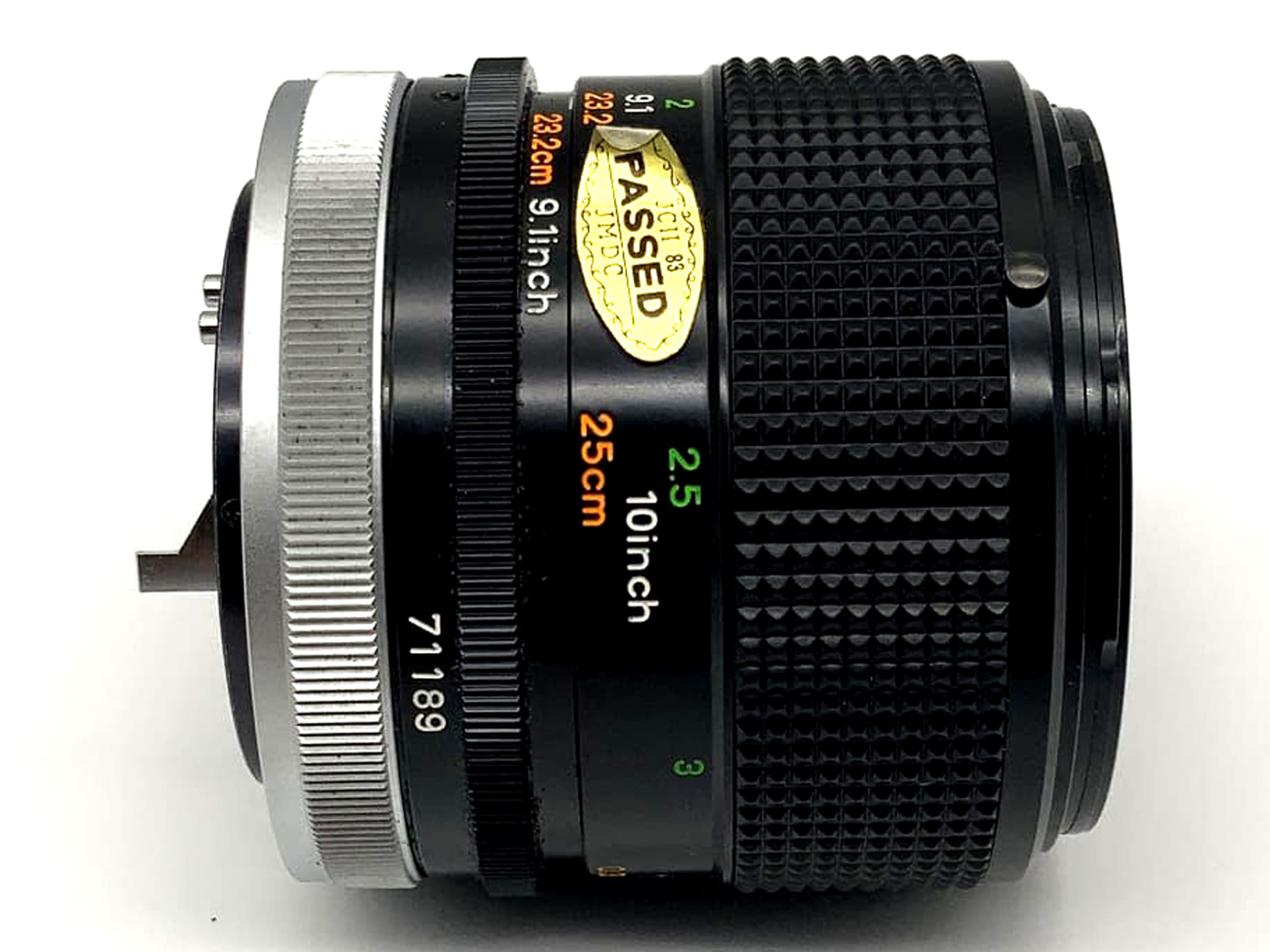 Objectif zoom Canon FD 50 mm f/3.5 SSC analogique