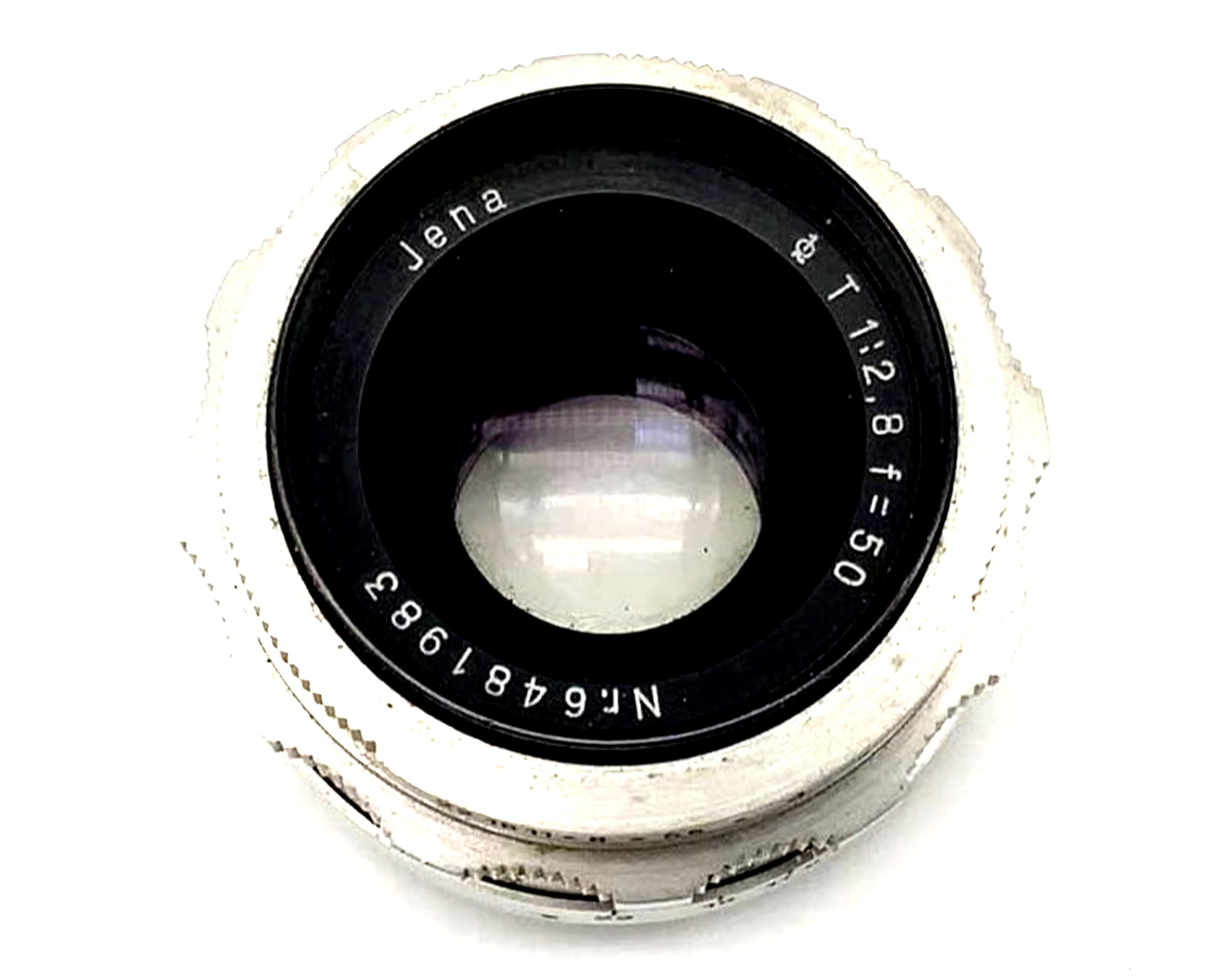 Objectif Carl Zeiss Jena Q1 Tessar compact 1:2.8 50mm analogique à 8 lamelles (Exa)