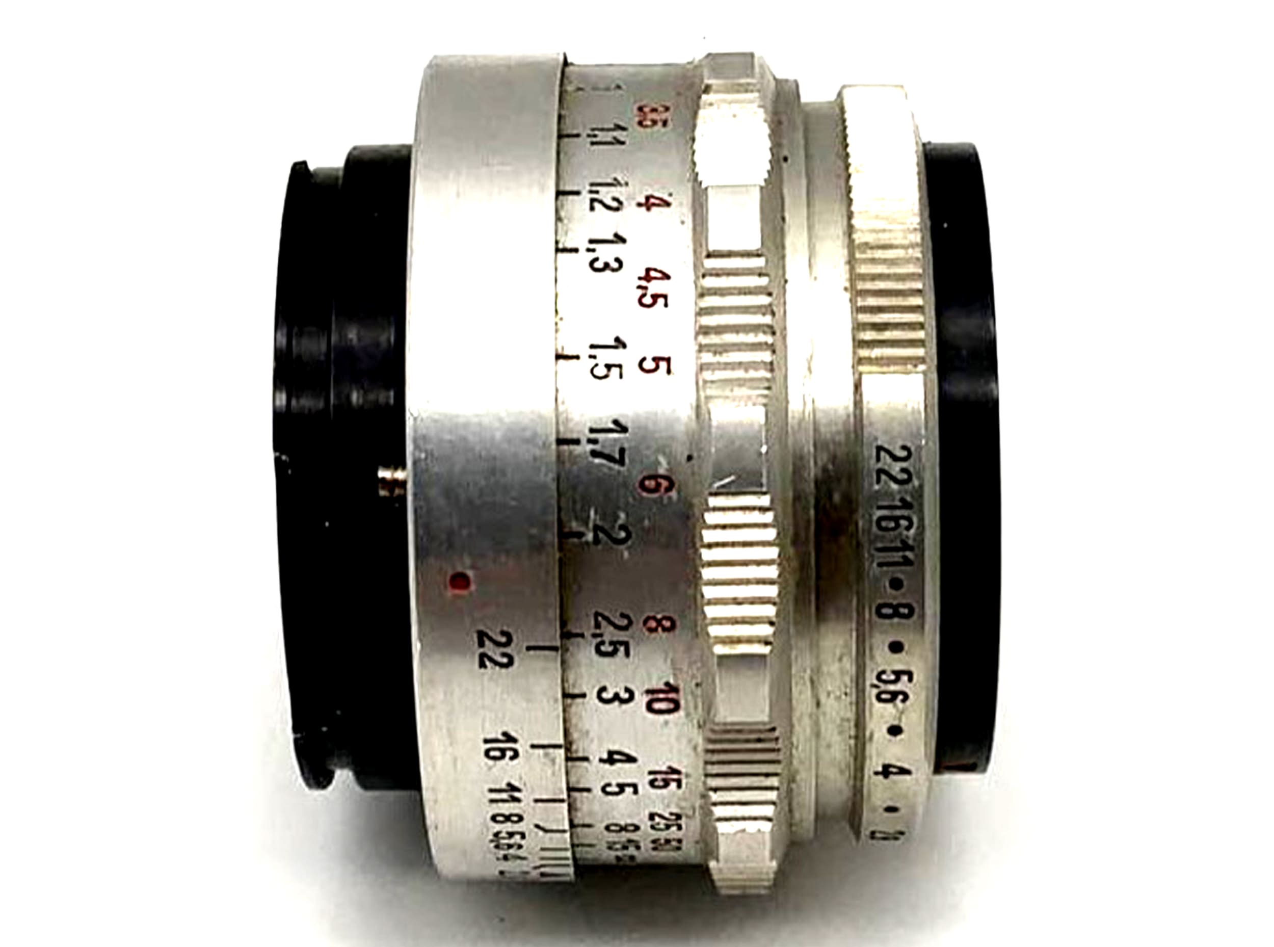 Objectif Carl Zeiss Jena Q1 Tessar compact 1:2.8 50mm analogique à 8 lamelles (Exa)