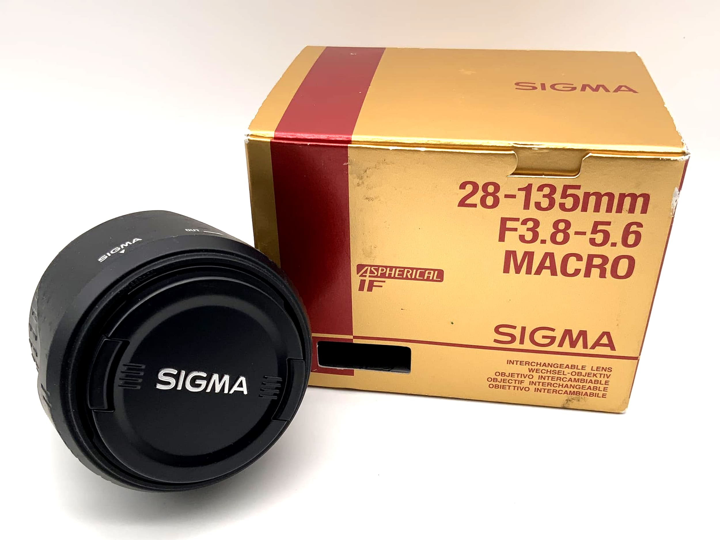 Objectif numérique Sigma Aspherical IF F3.8-5.6 28-135 mm (Nikon F) - dans son emballage d'origine