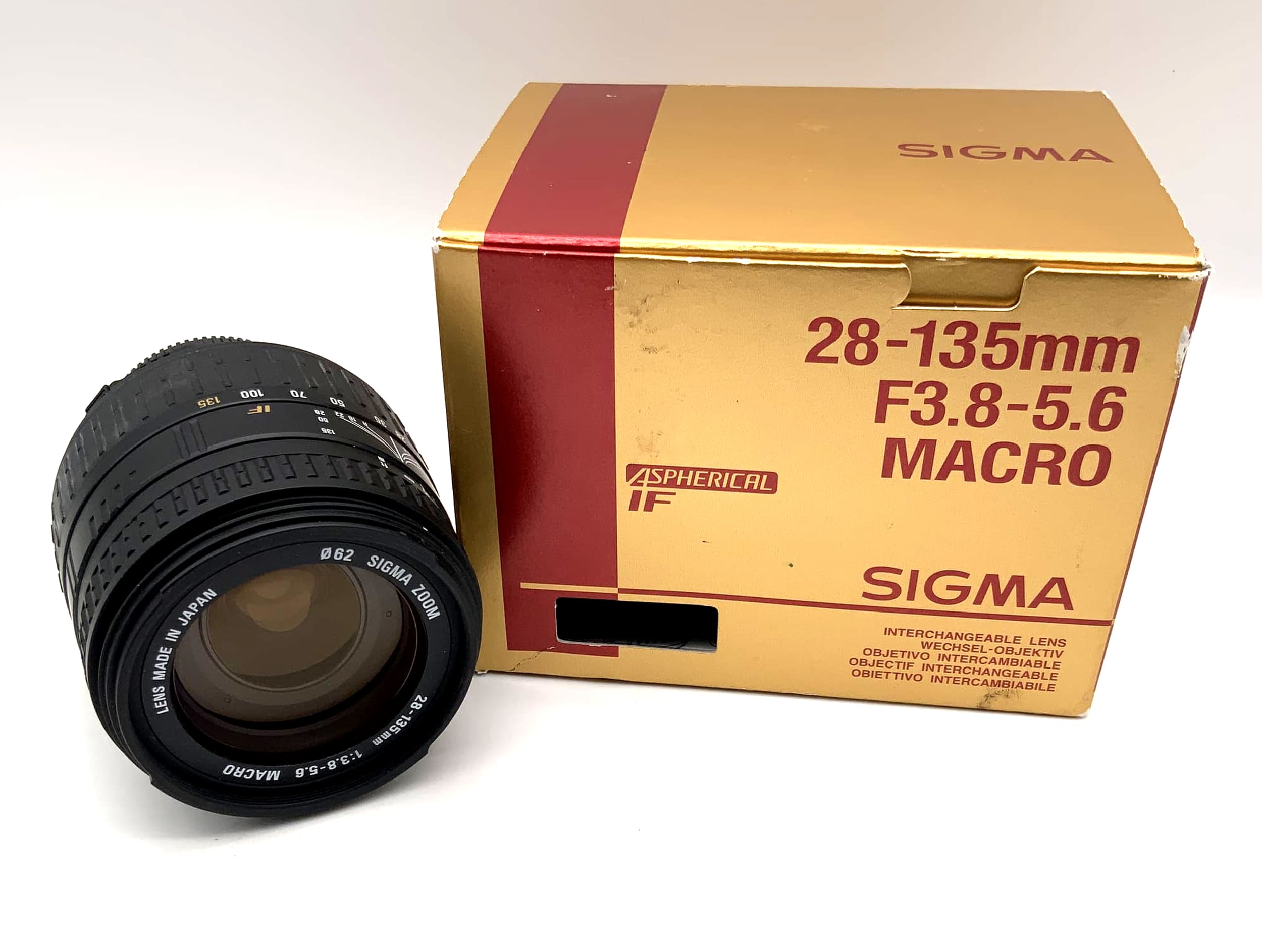 Objectif numérique Sigma Aspherical IF F3.8-5.6 28-135 mm (Nikon F) - dans son emballage d'origine