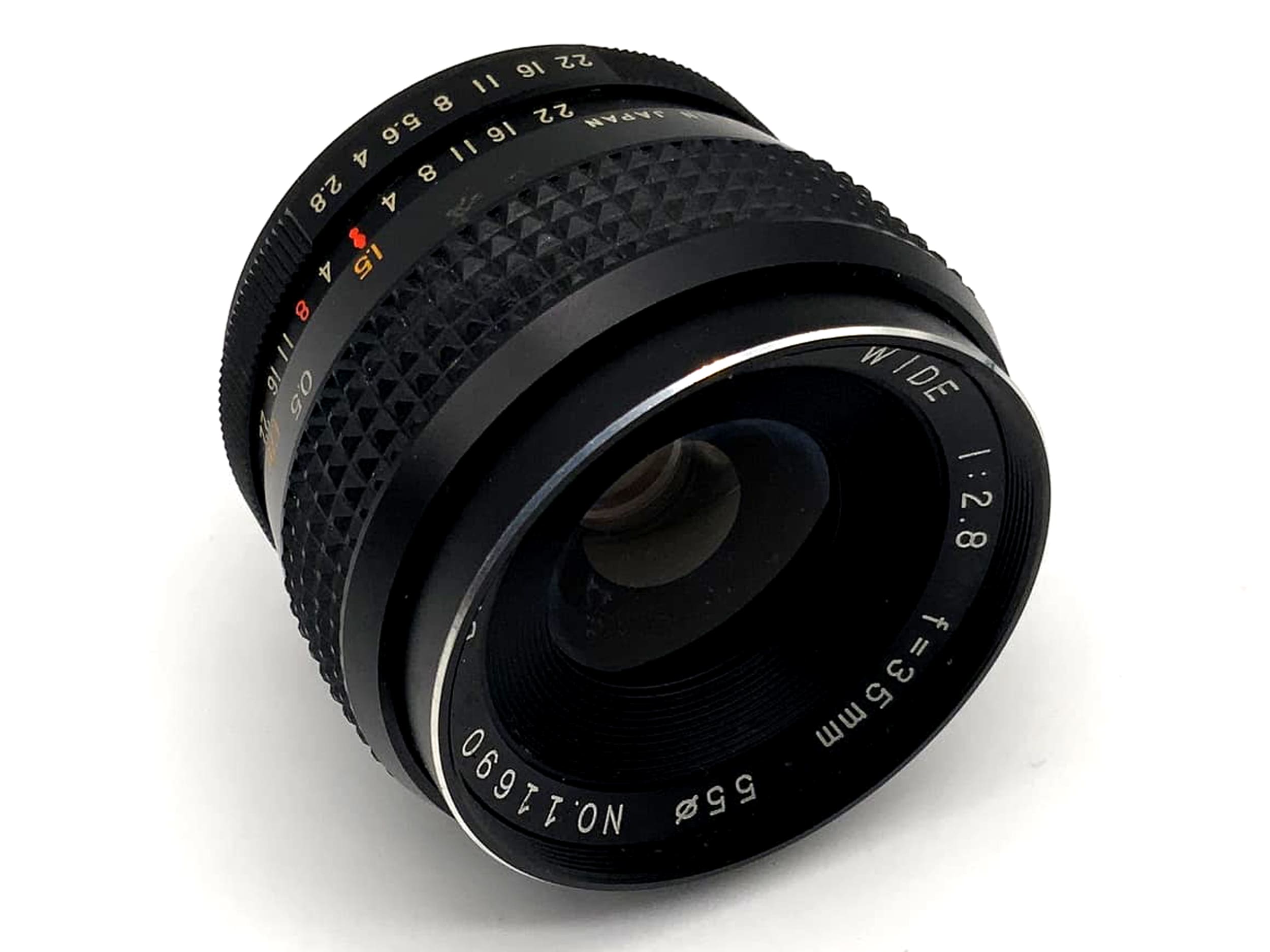 Objectif grand angle automatique Danubia 1:2.8 35 mm, objectif analogique manuel