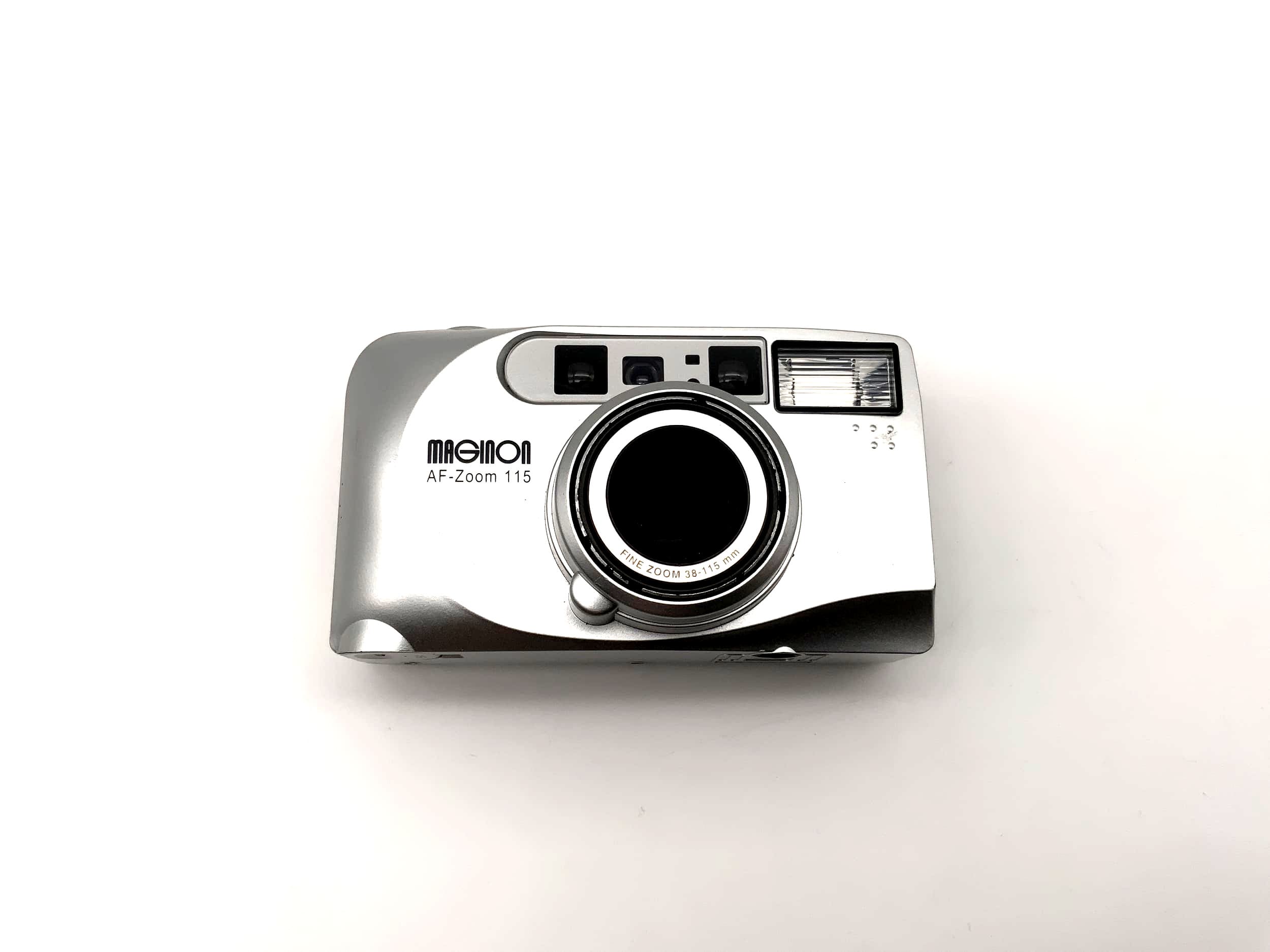 Maginon AF Zoom 115, appareil photo compact argentique autofocus AF 35 mm.