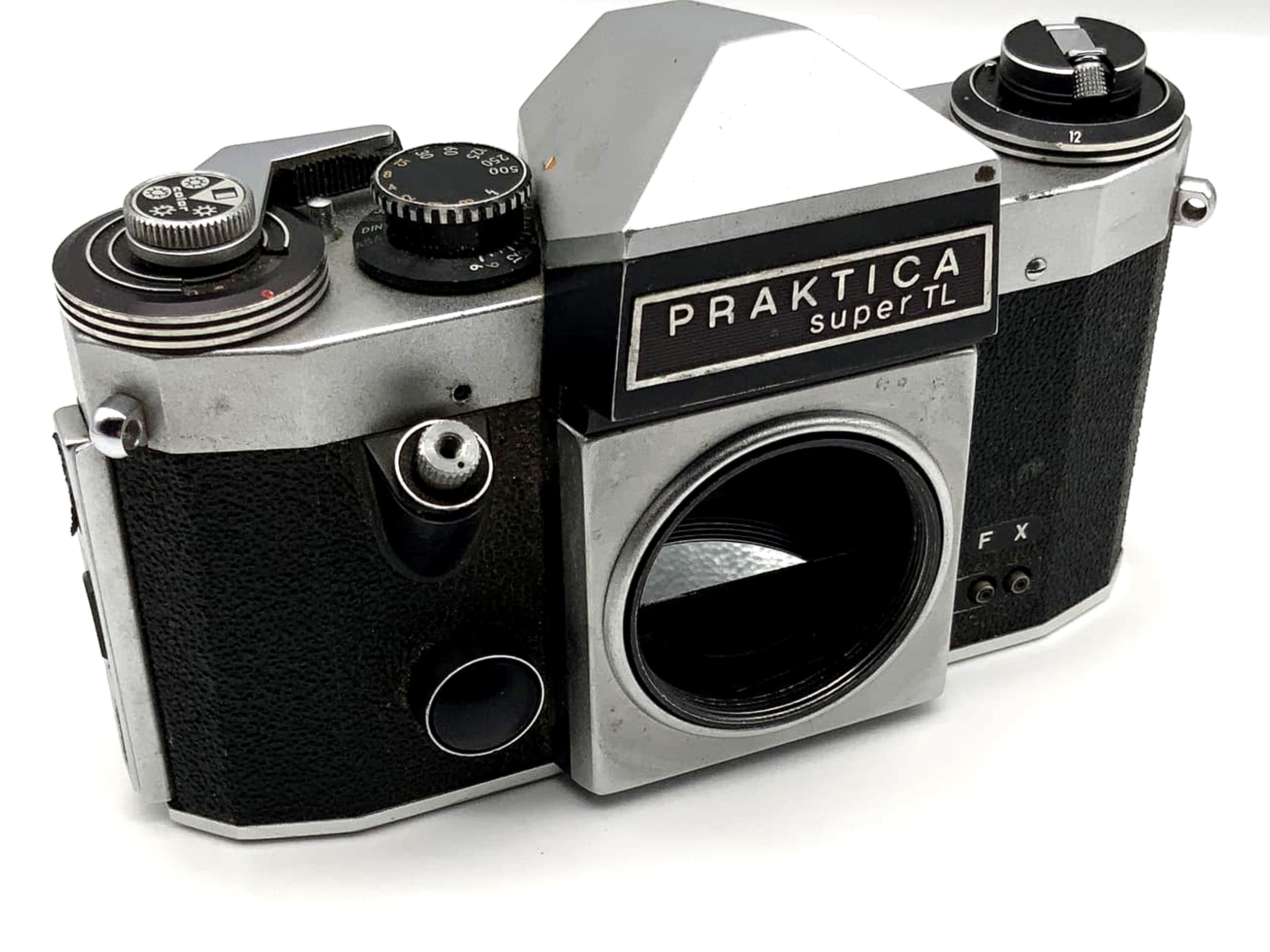 Appareil photo reflex mono-objectif Practica Super TL SLR, boîtier argentique 35 mm