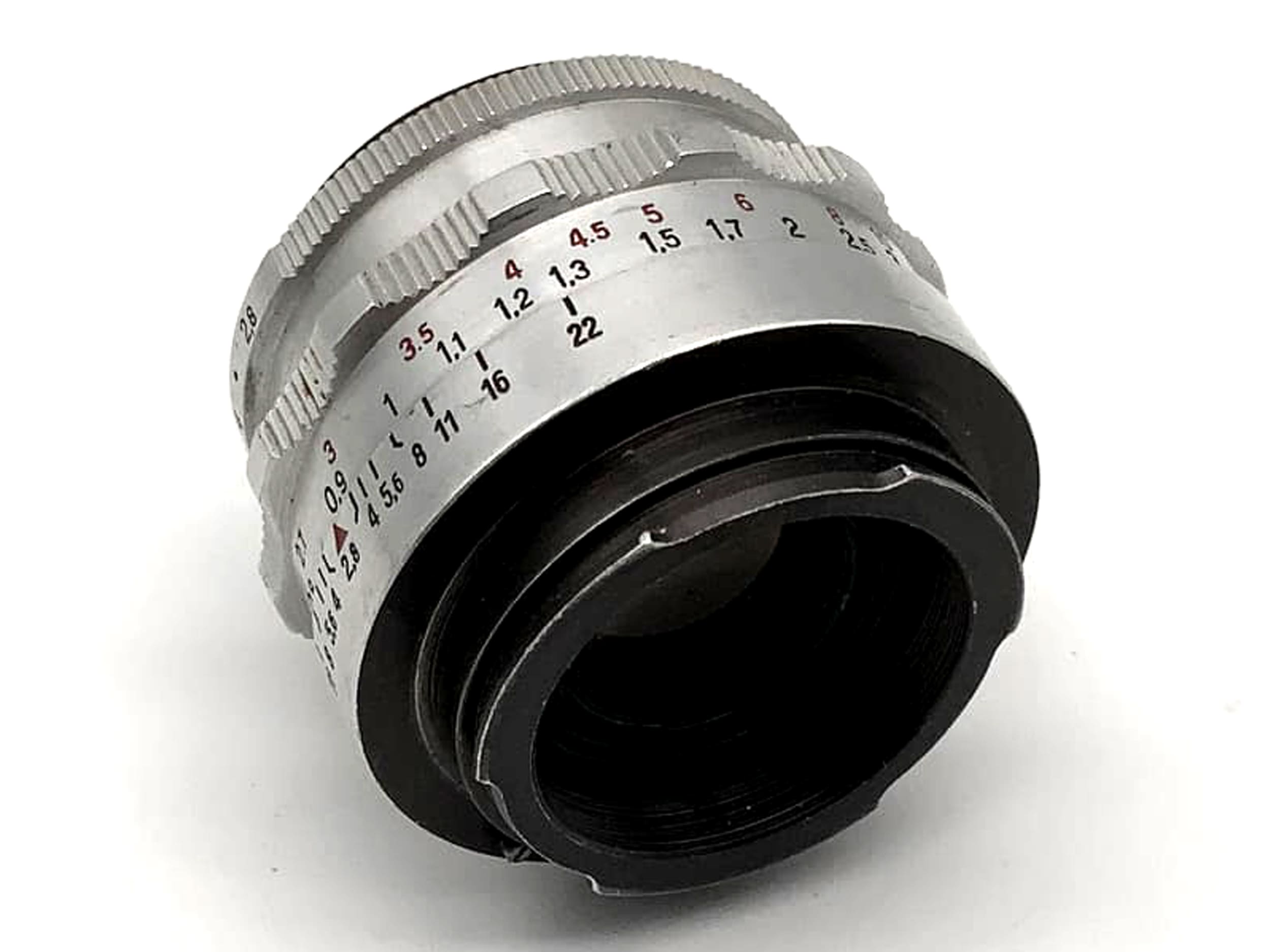 Objectif Carl Zeiss Jena Tessar f/2.8 50 mm, monture Exa analogique