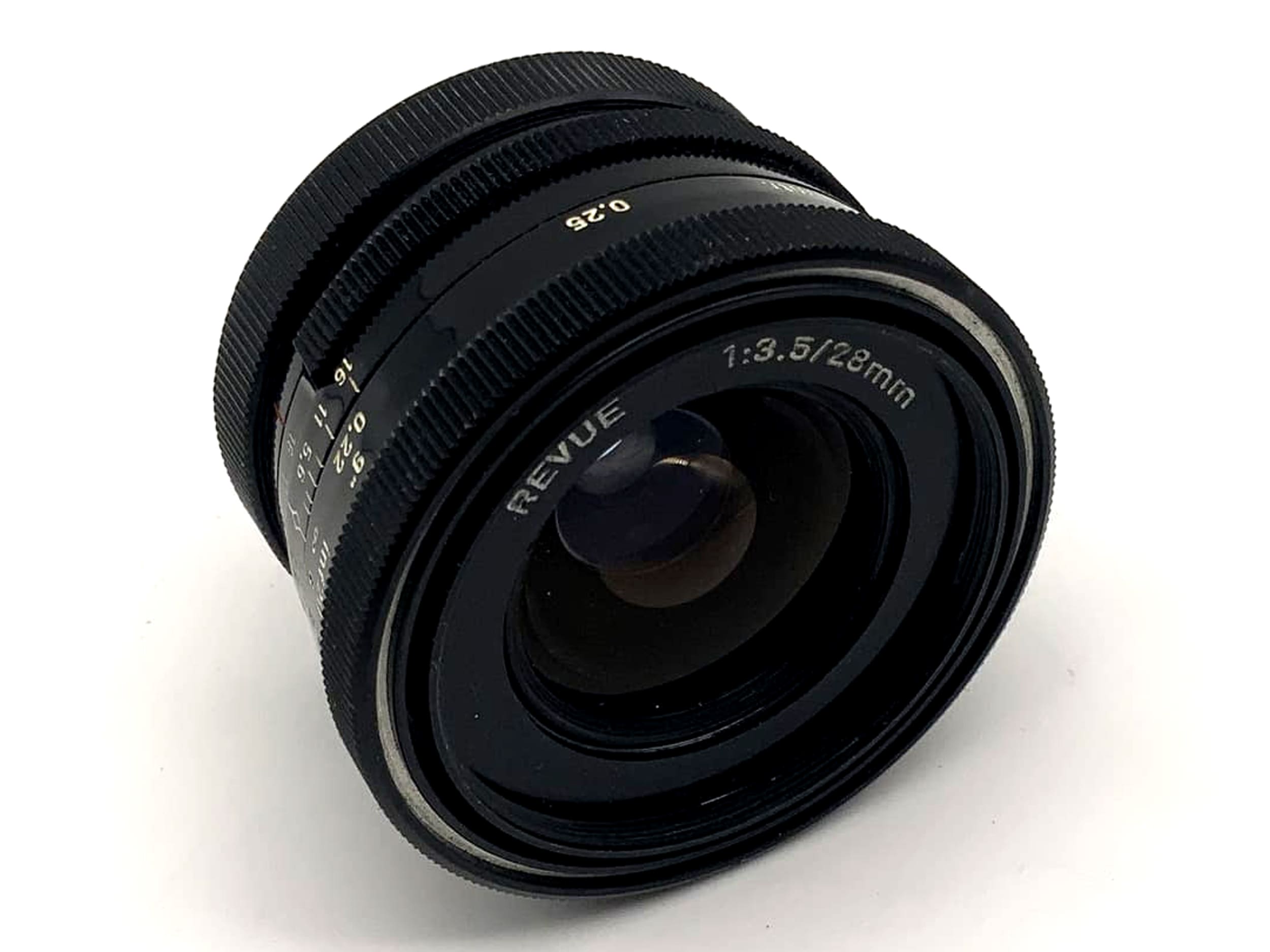 Objectif grand angle Revue 1:3.5 28 mm, objectif analogique manuel (M42)