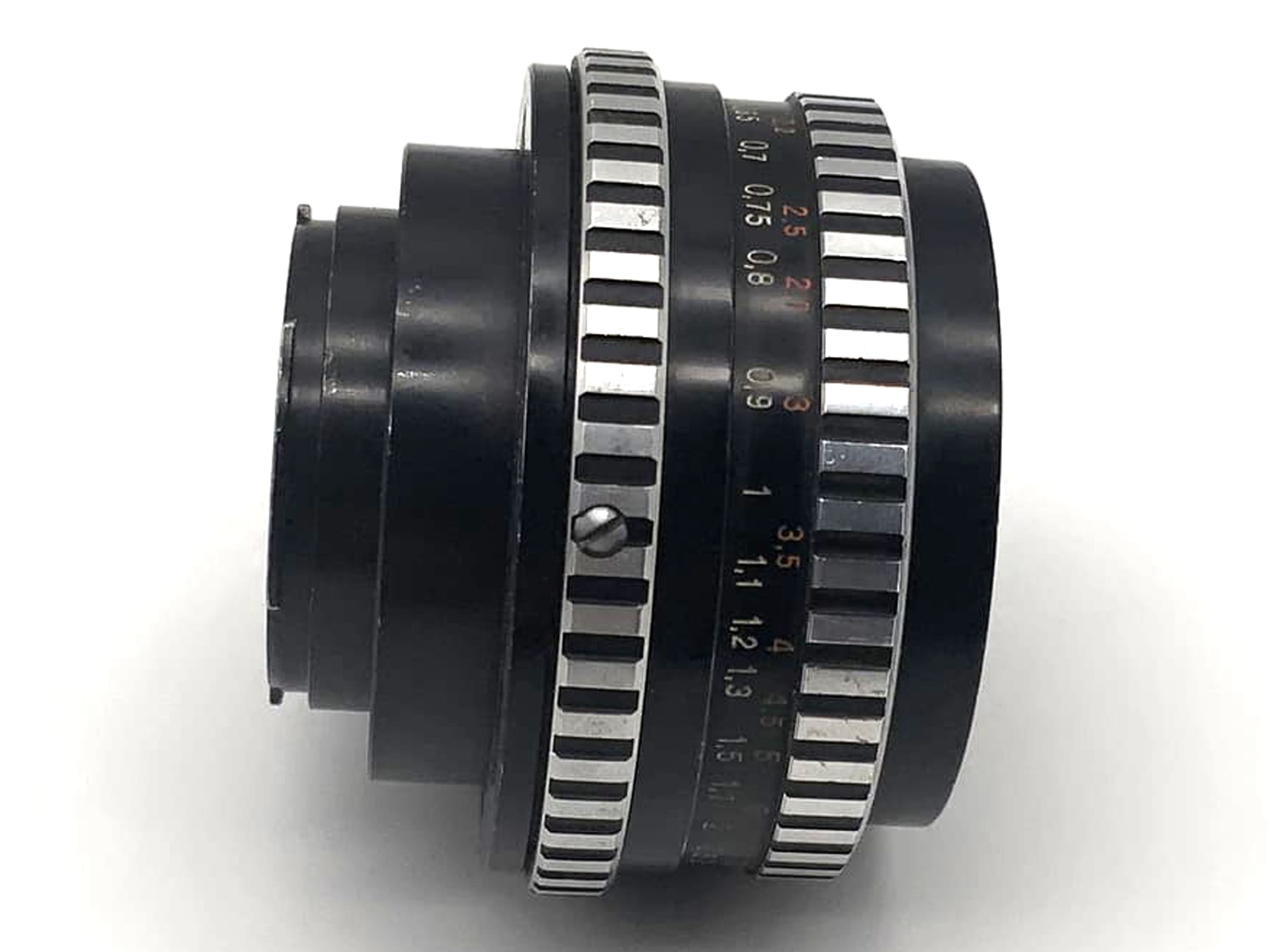 Objectif Carl Zeiss Jena Tessar f/2.8 50 mm, monture Exa analogique, Zebra