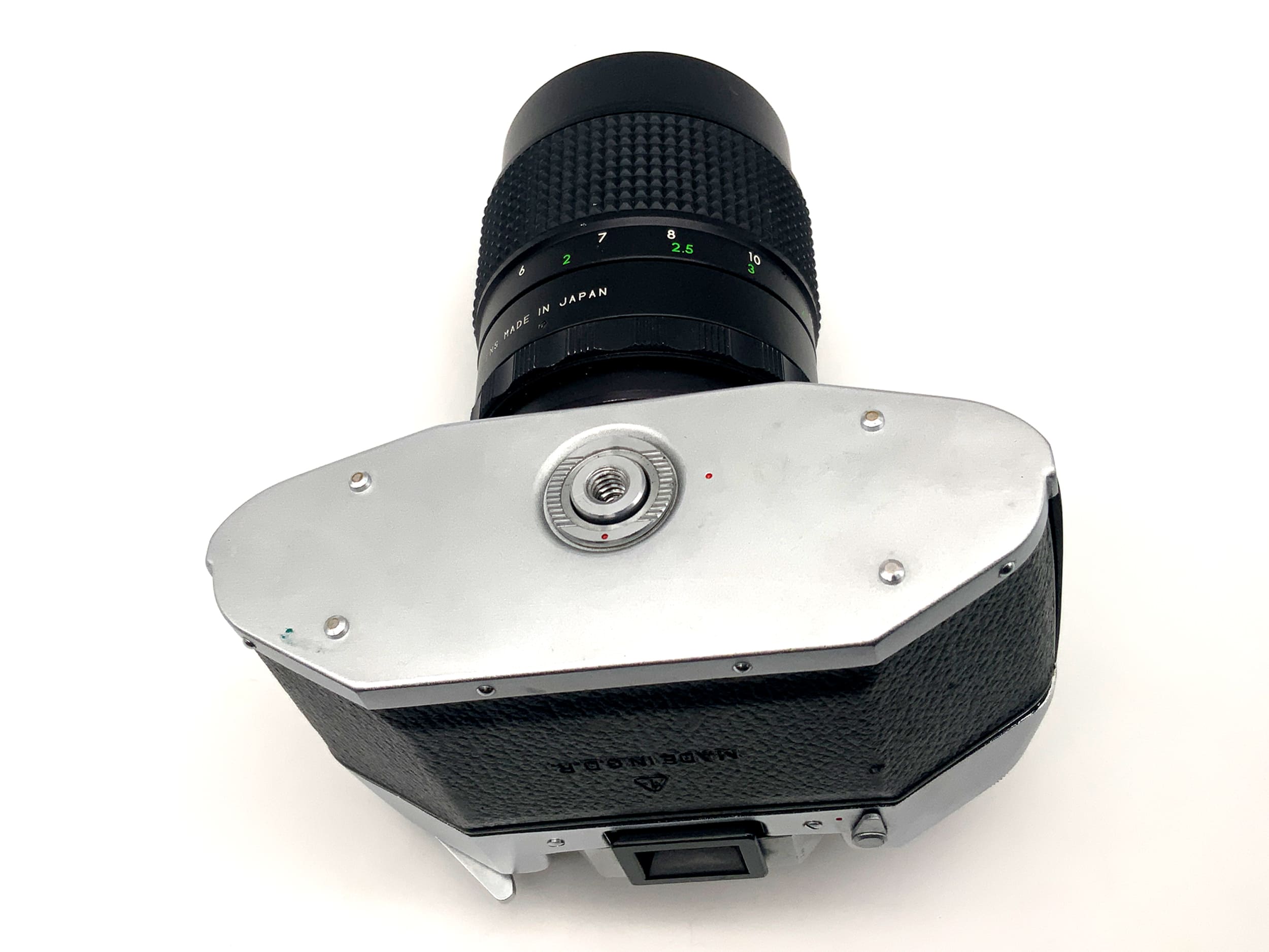 Exakta EXA 1b avec objectif Portst Tele 2.8 135 mm, appareil photo reflex argentique 35 mm