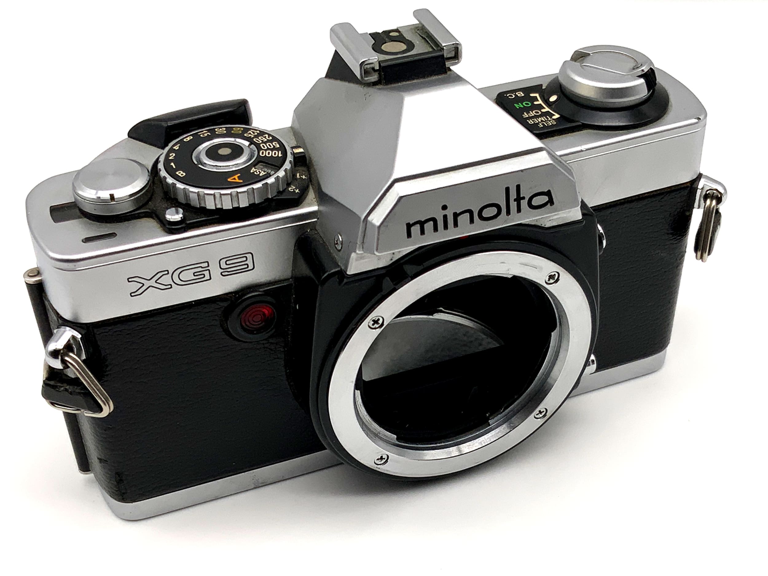 Minolta XG9 ! Cellule posemètre défectueuse ! Boîtier reflex argentique 35 mm