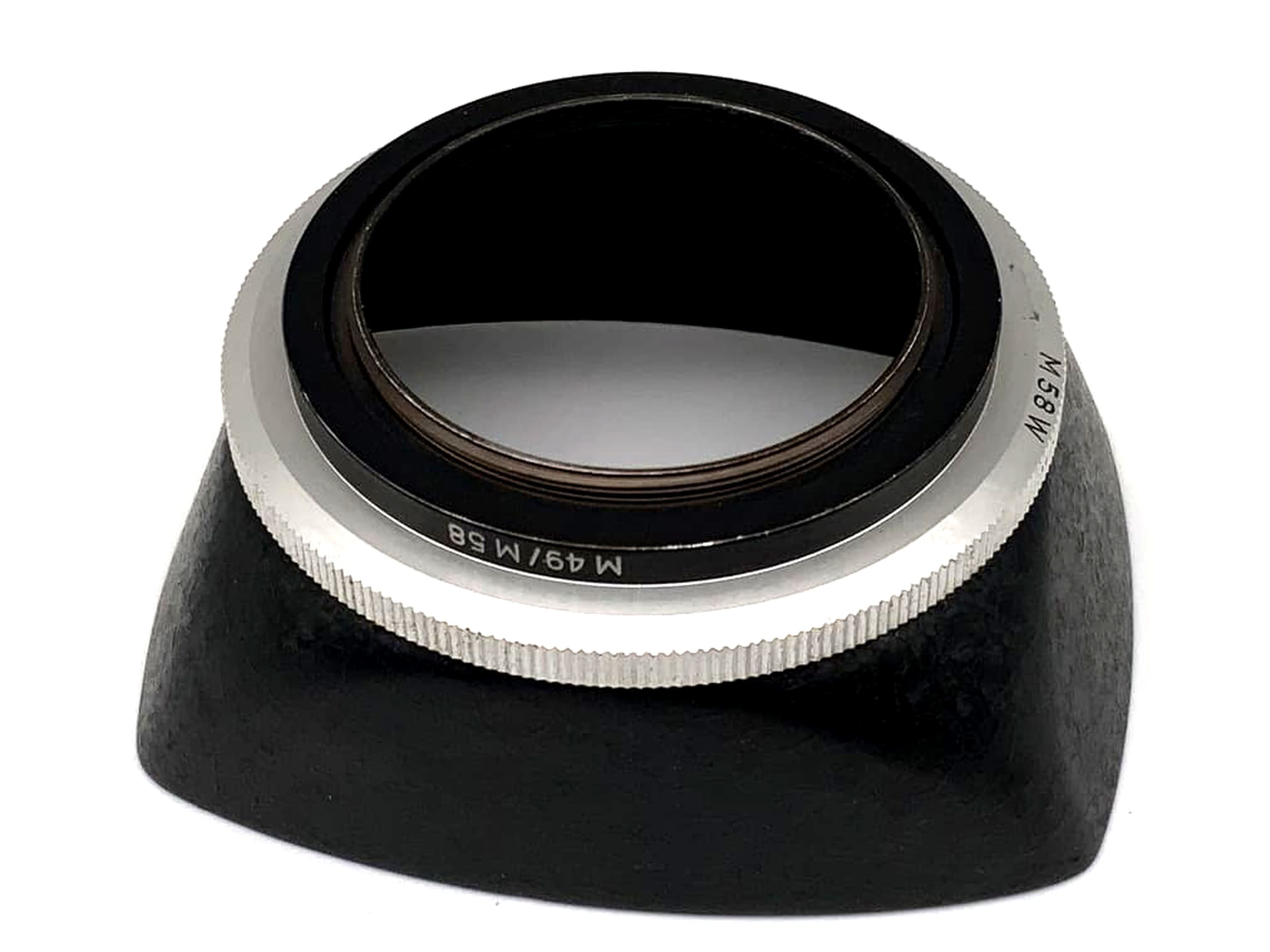 Pare-soleil métallique Ihagee / Pentacon 58 mm 49 mm pour objectif Flektogon