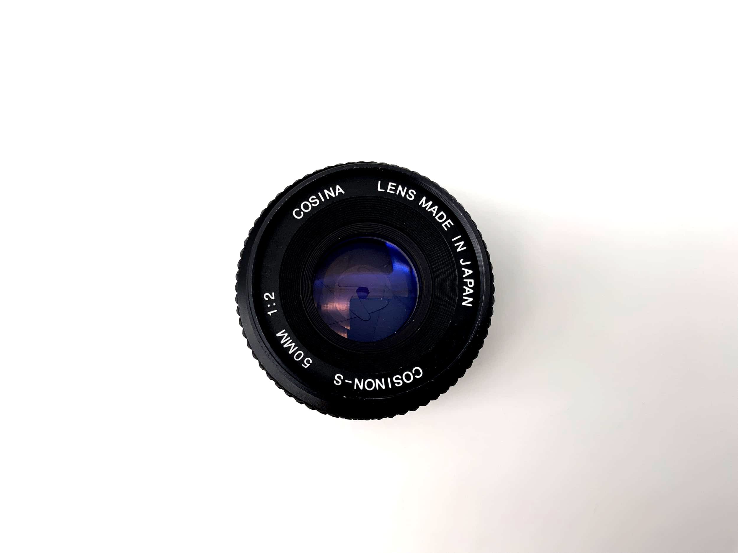 Objectif Cosina 50 mm 1:2 Objectif pour appareil photo Cosinon-S (Pentax K)