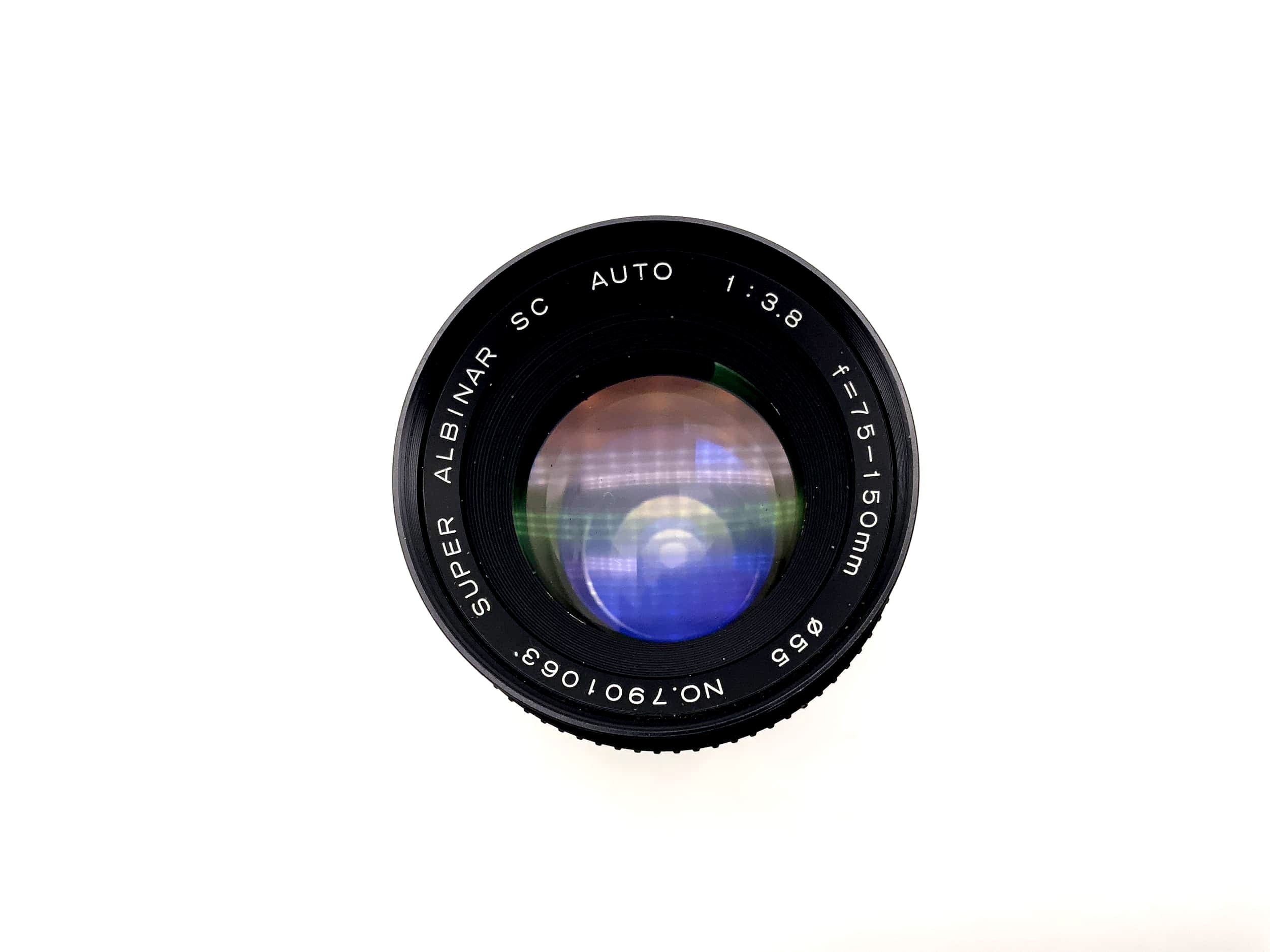 Objectif Albinar 75-150mm 1:3.8 Super SC Auto pour appareils photo (Yashica/Contax)