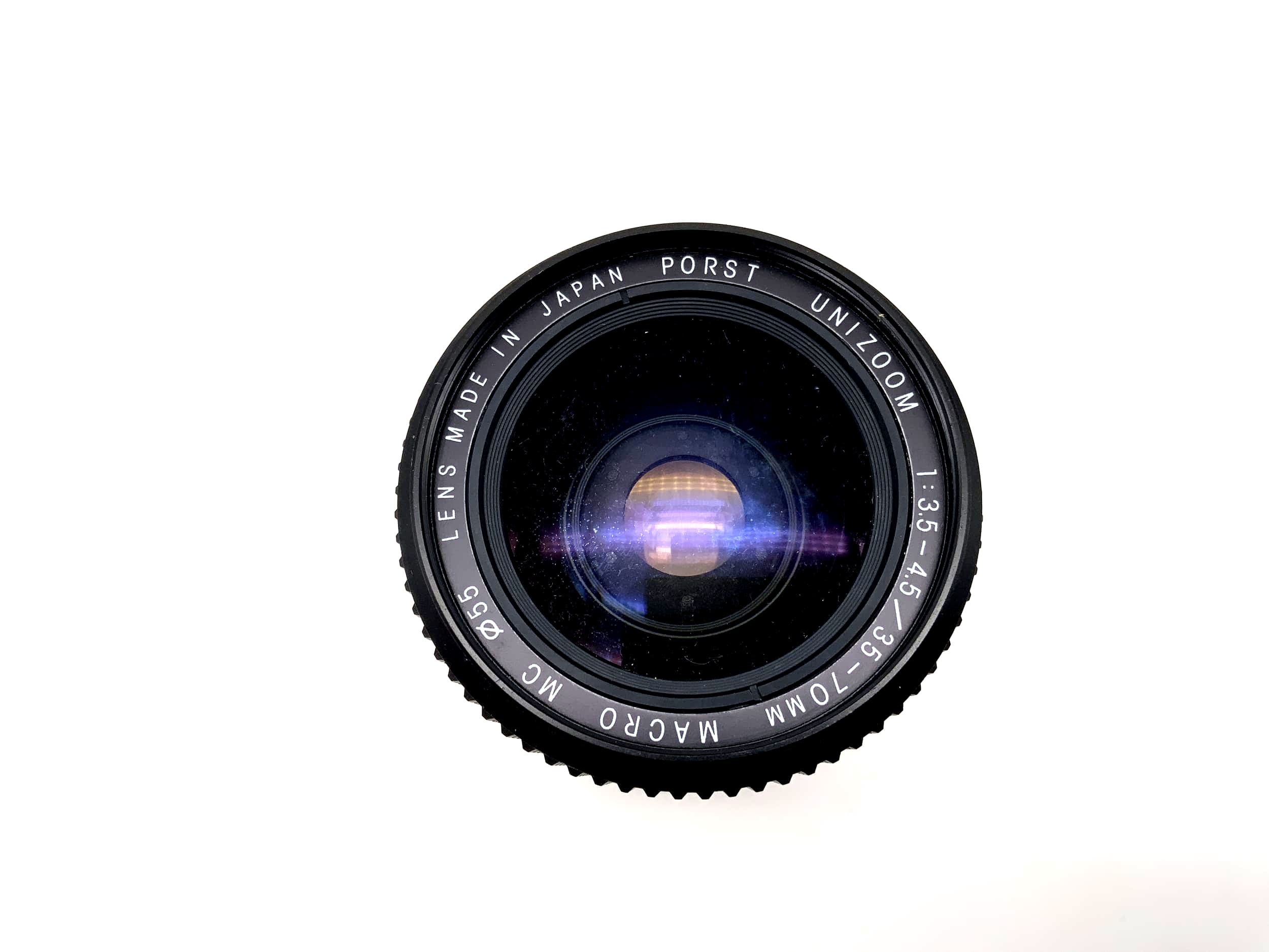 Objectif Porst 35-70mm 1:3.5-4.5 Uni Zoom Macro MC pour appareil photo (Fujica X)
