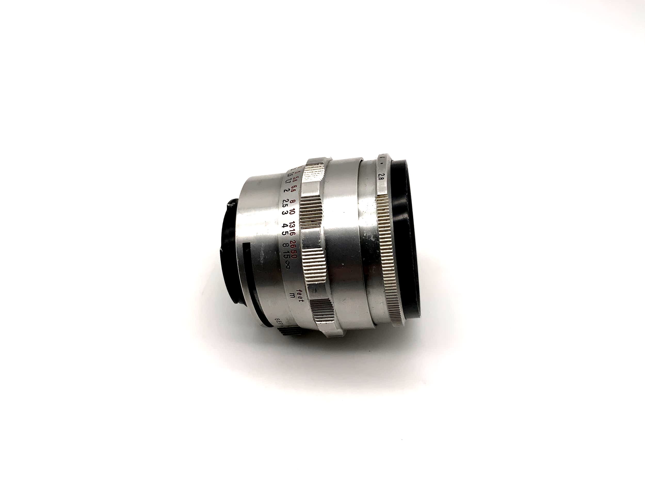Objectif Carl Zeiss Jena 50 mm 1:2.8 pour appareil photo (Exa)