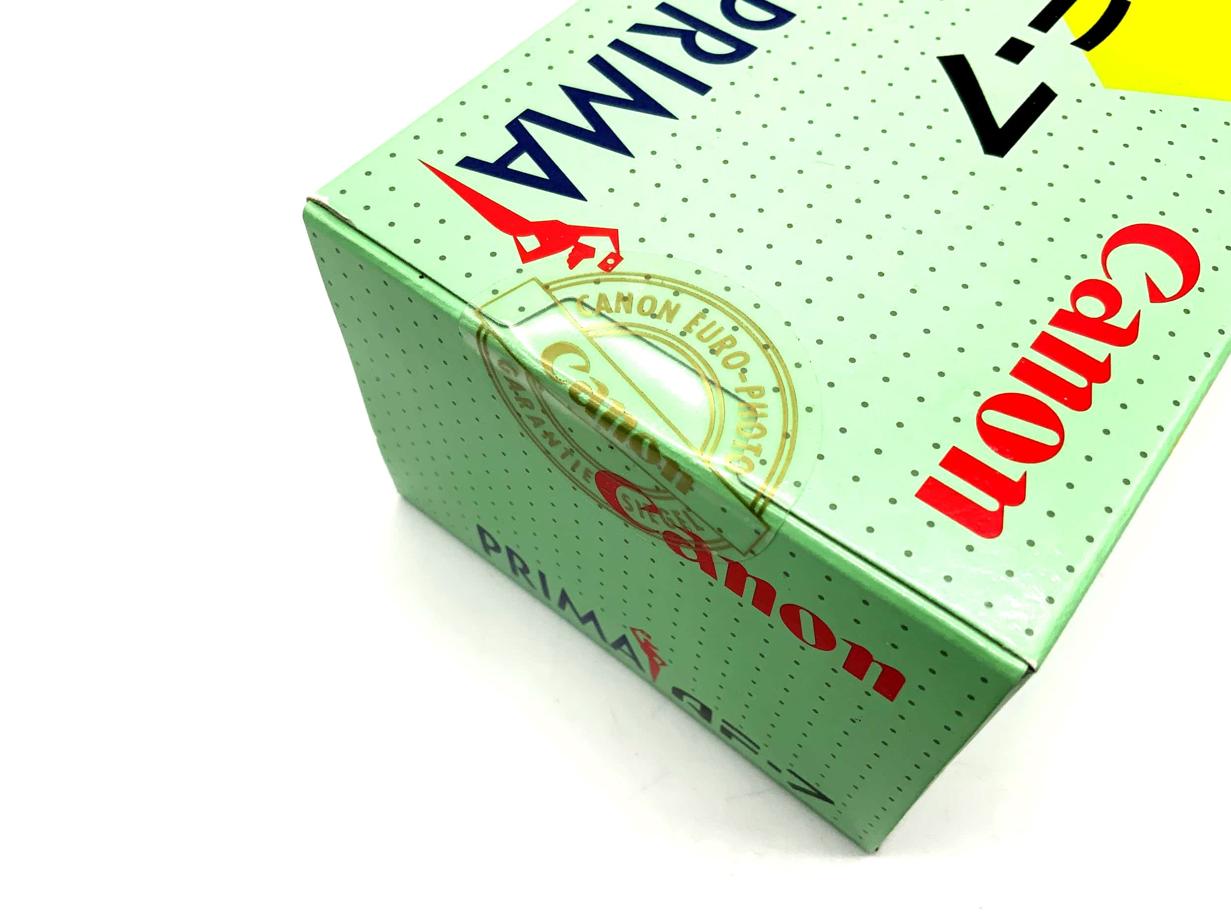 Appareil photo compact Canon Prima AF-7, format 35 mm, emballage d'origine sans batterie