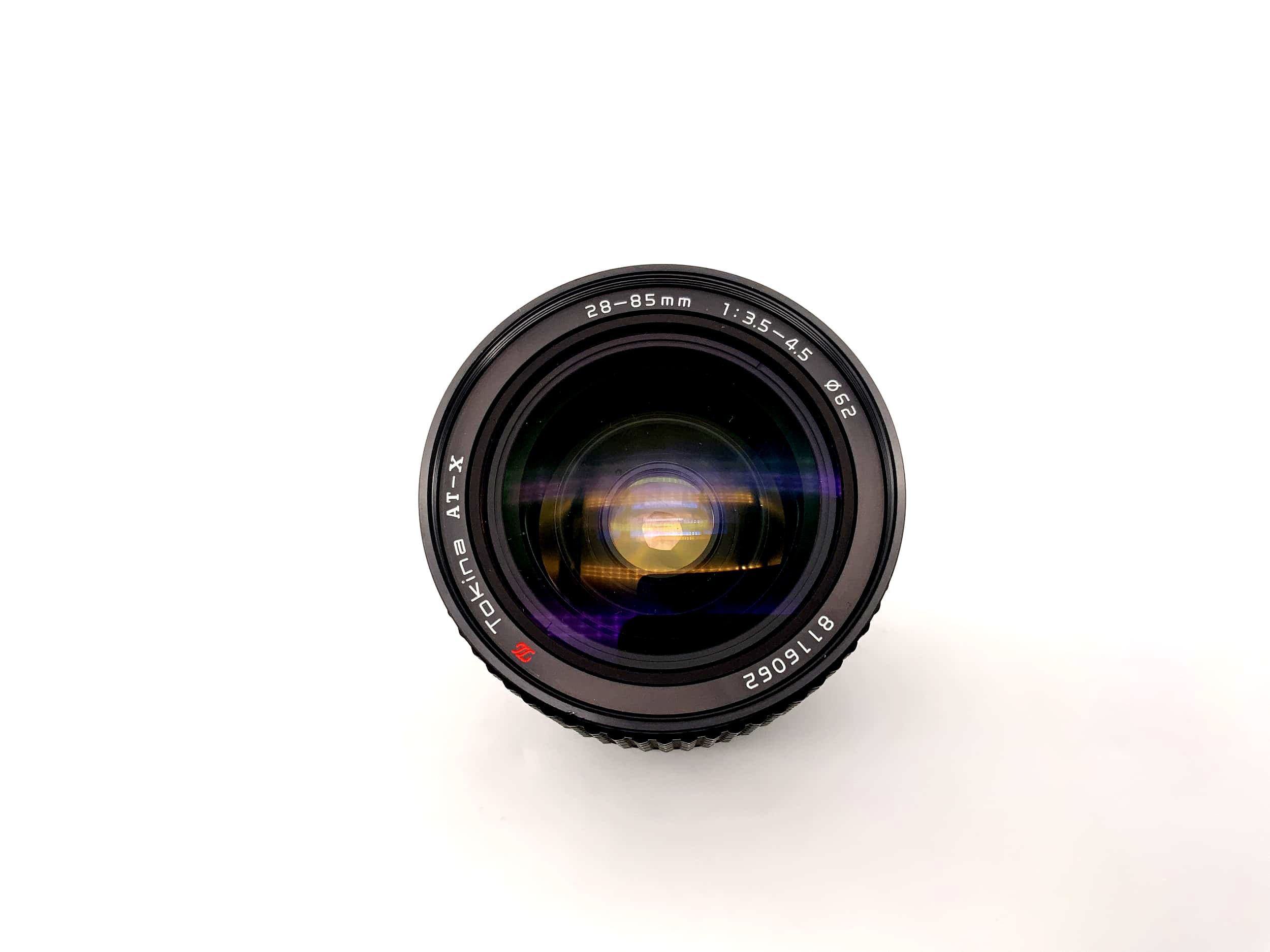 Objectif Tokina 28-85mm 1:3.5-4.5 AT-X pour appareils photo (Yashica/Contax)