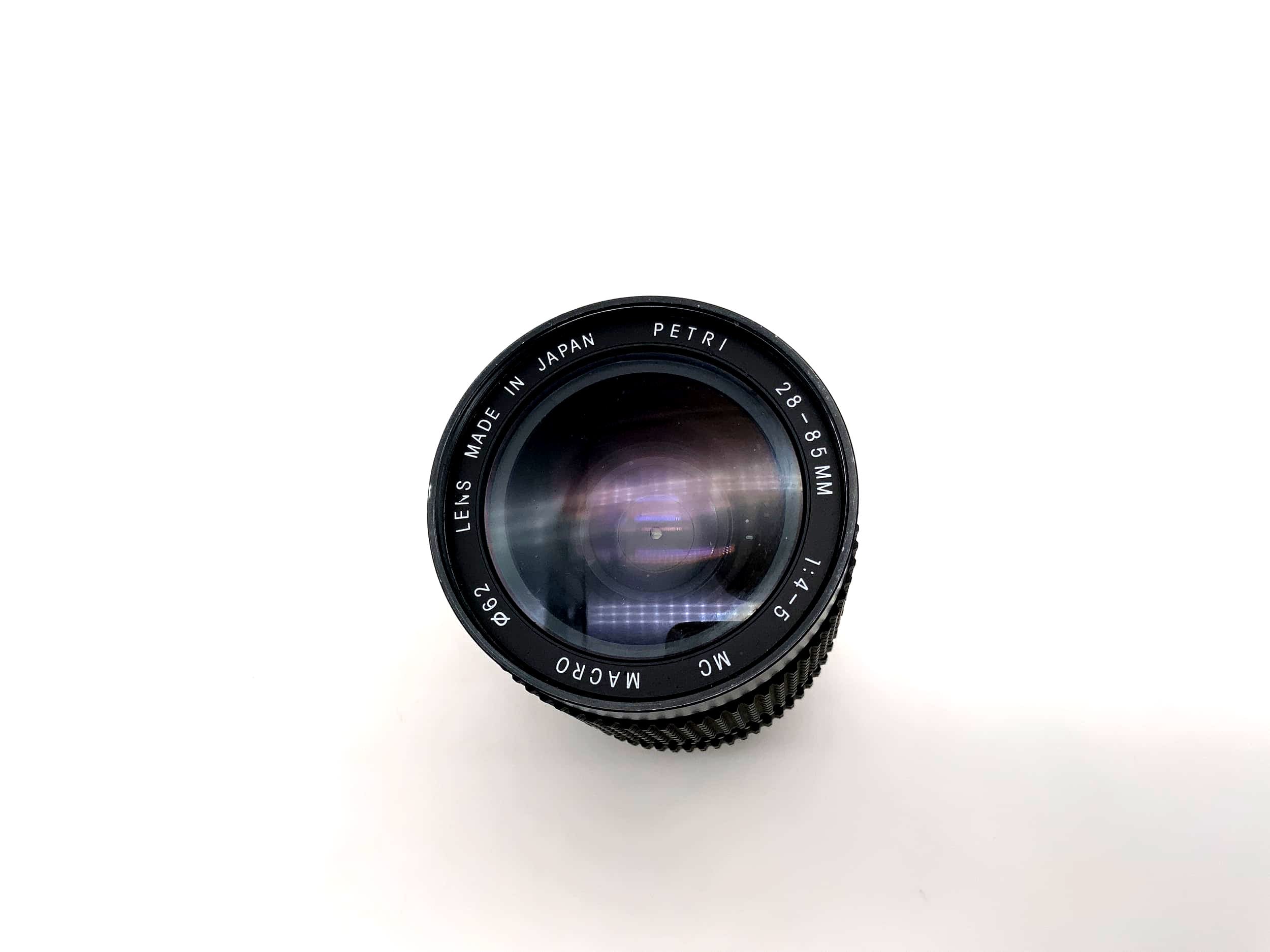 Objectif Petri 28-85mm 1:4-5 Objectif macro multicouche pour appareil photo (Yashica/Contax)